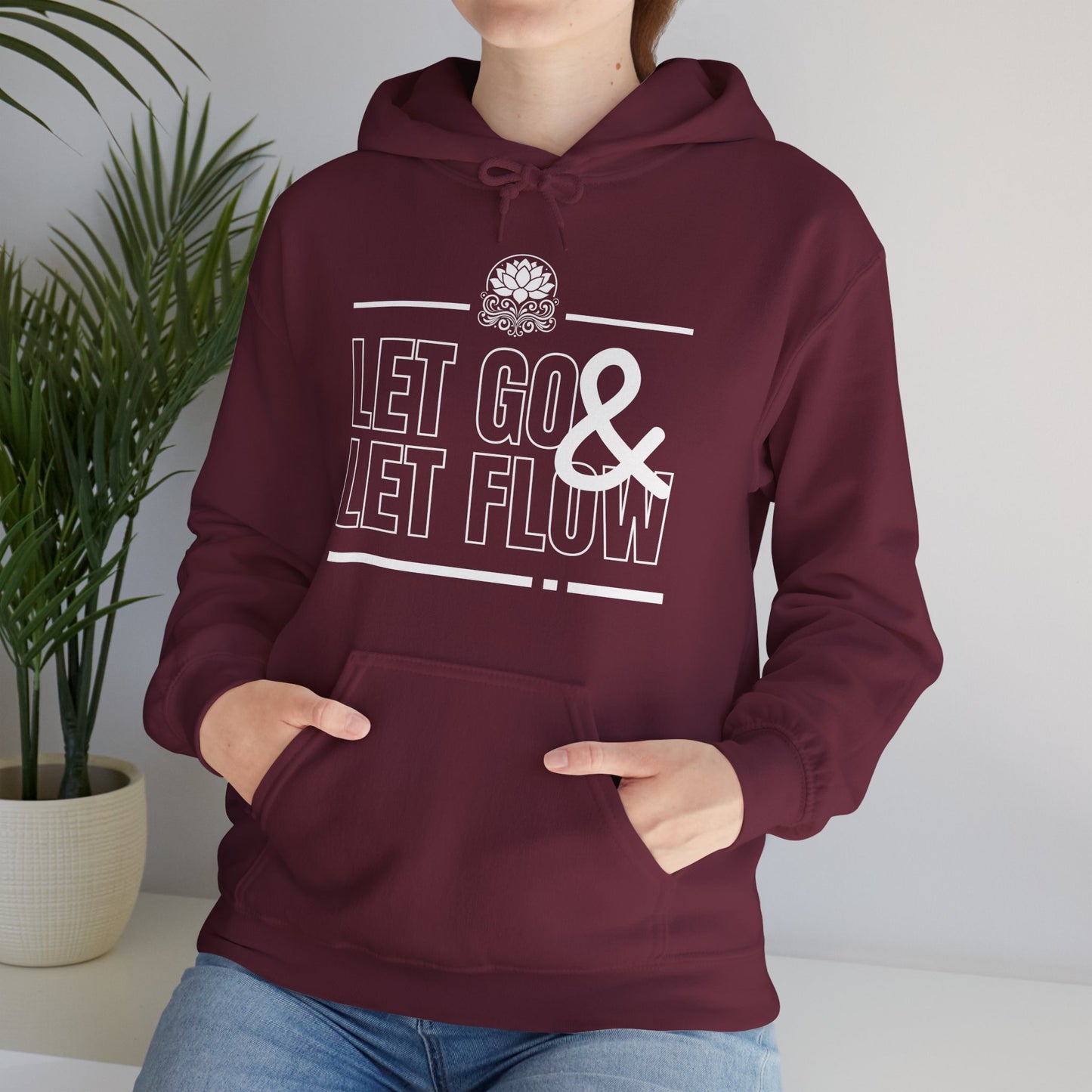 🌊Let Go & Let Flow Hoodie – Ease, Softness & Surrender✨🌿🕊️