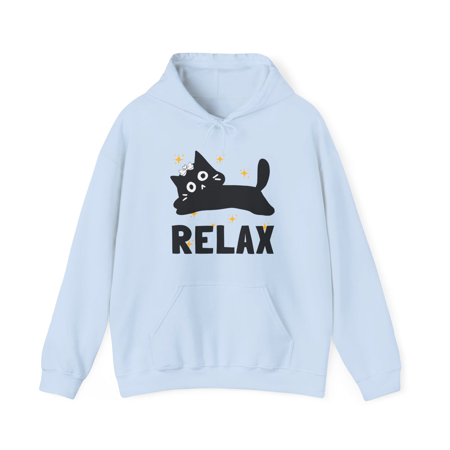 🐱Relax Hoodie — Trust the Divine, Live Like a Cat: Stay In the Moment✨🌿