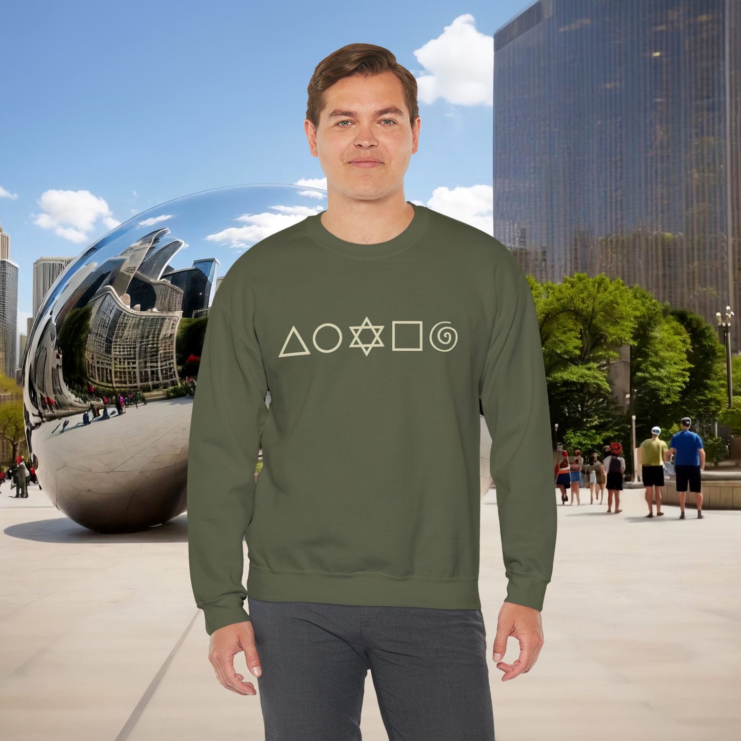 🜂🌑🜁 Menaste "THE FIVE ELEMENTS" — Signature Crewneck Sweatshirt