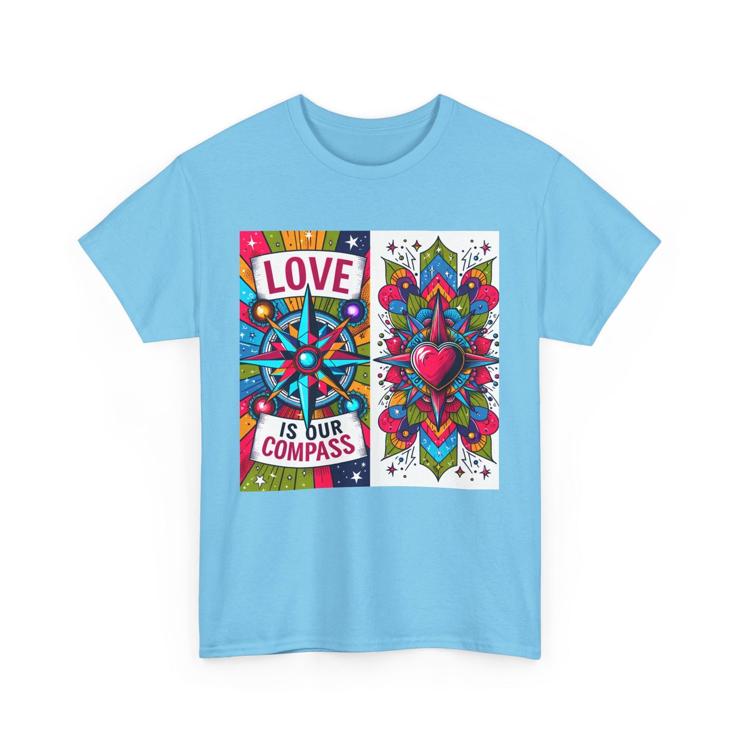 🧭HeartNorth Heavy Cotton Tee - Let Love Be the Way