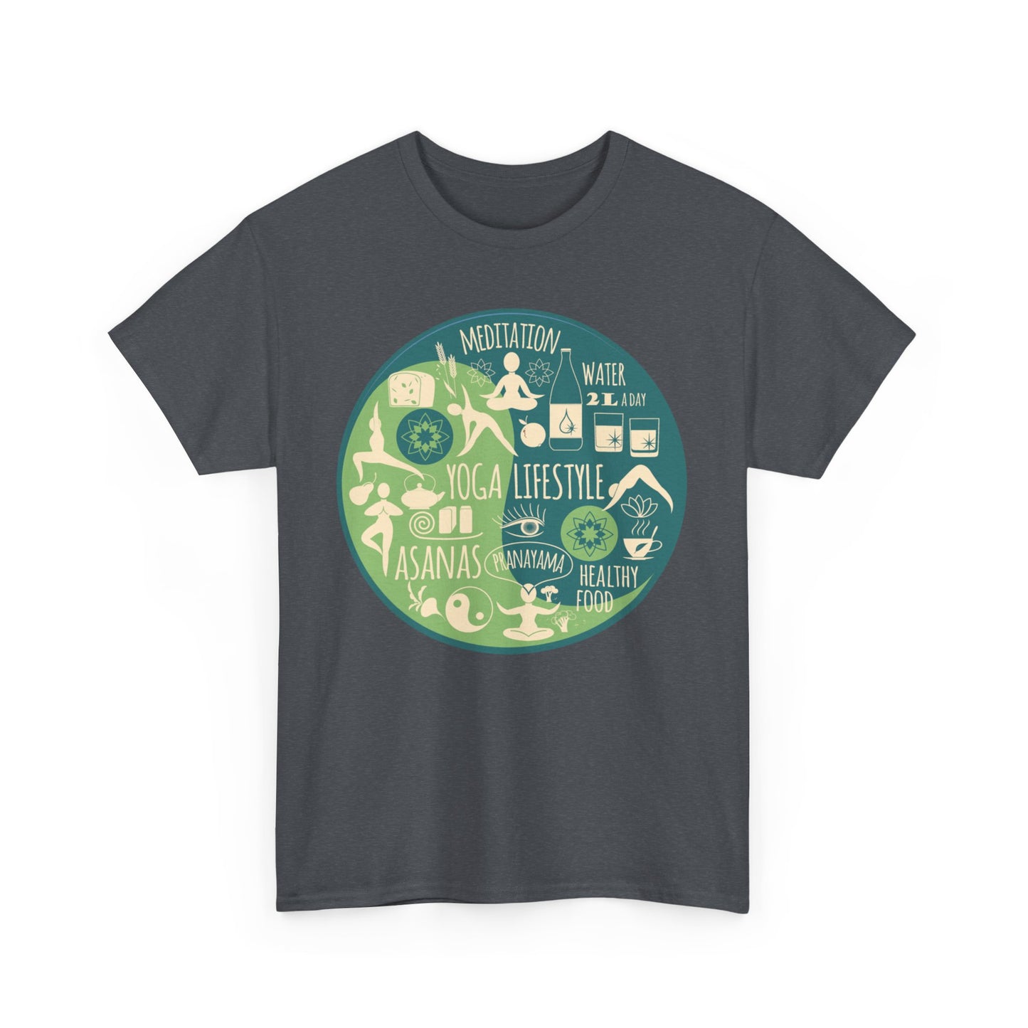 Vital Flow Heavy Cotton Tee - Live the Good Life, Mindfully