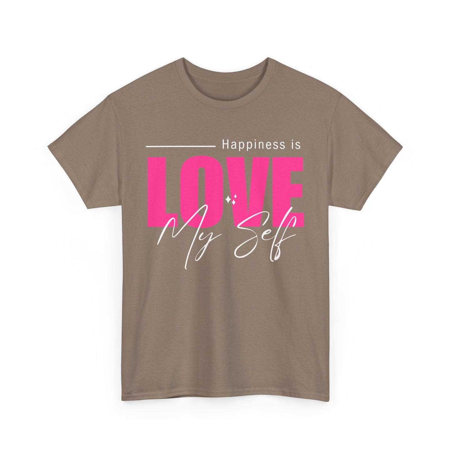 Self-Love Manifesto Heavy Cotton Tee - Happiness Begins Within