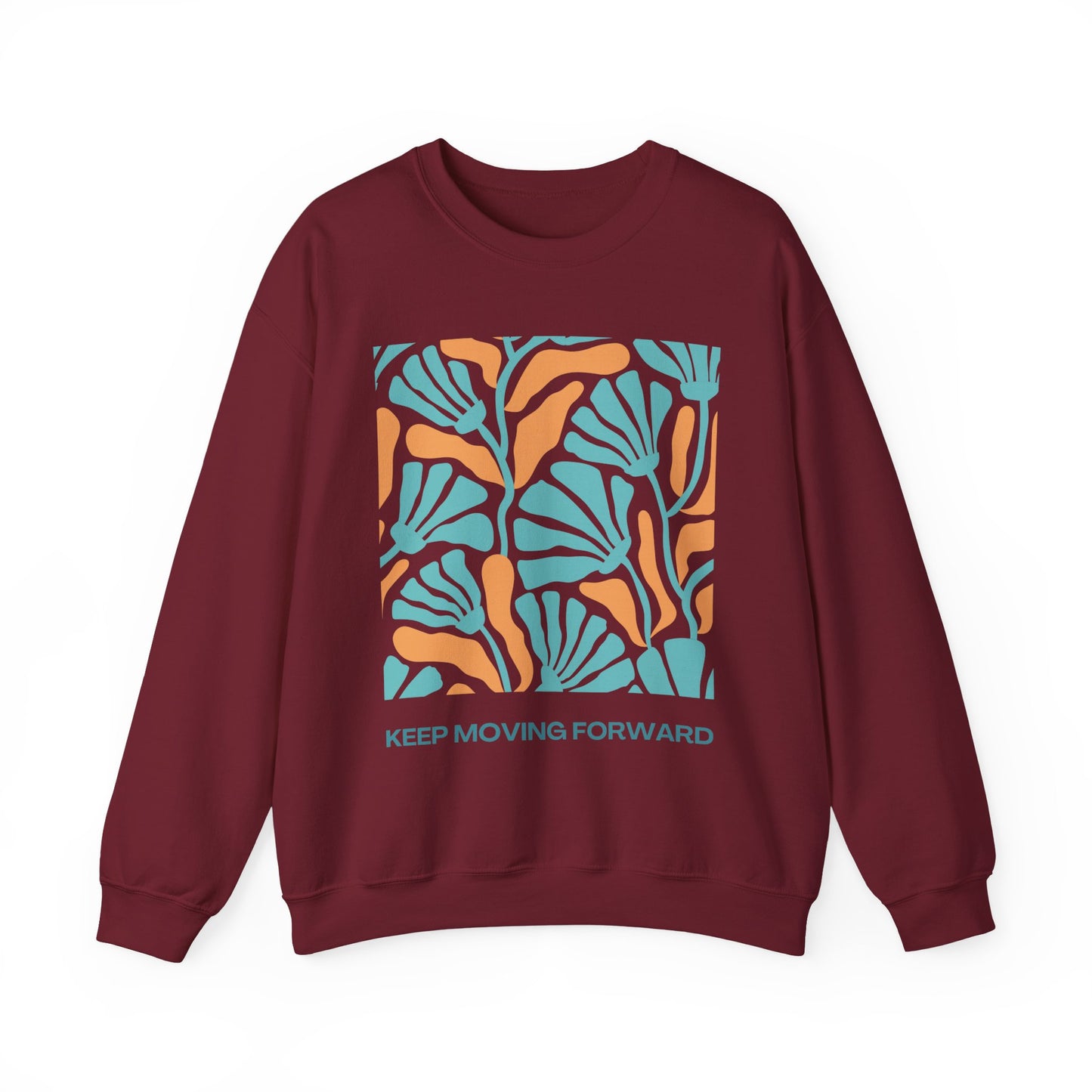 🌸Keep Moving Forward - Floral Flow Crewneck Sweatshirt
