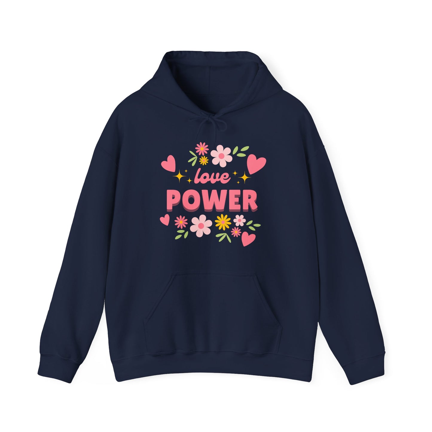 Love Power Hoodie – Blossoms of Strength & Heart🌸✨