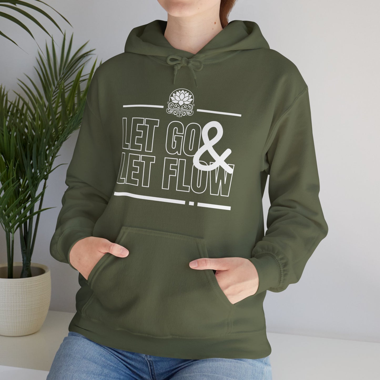 🌊Let Go & Let Flow Hoodie – Ease, Softness & Surrender✨🌿🕊️