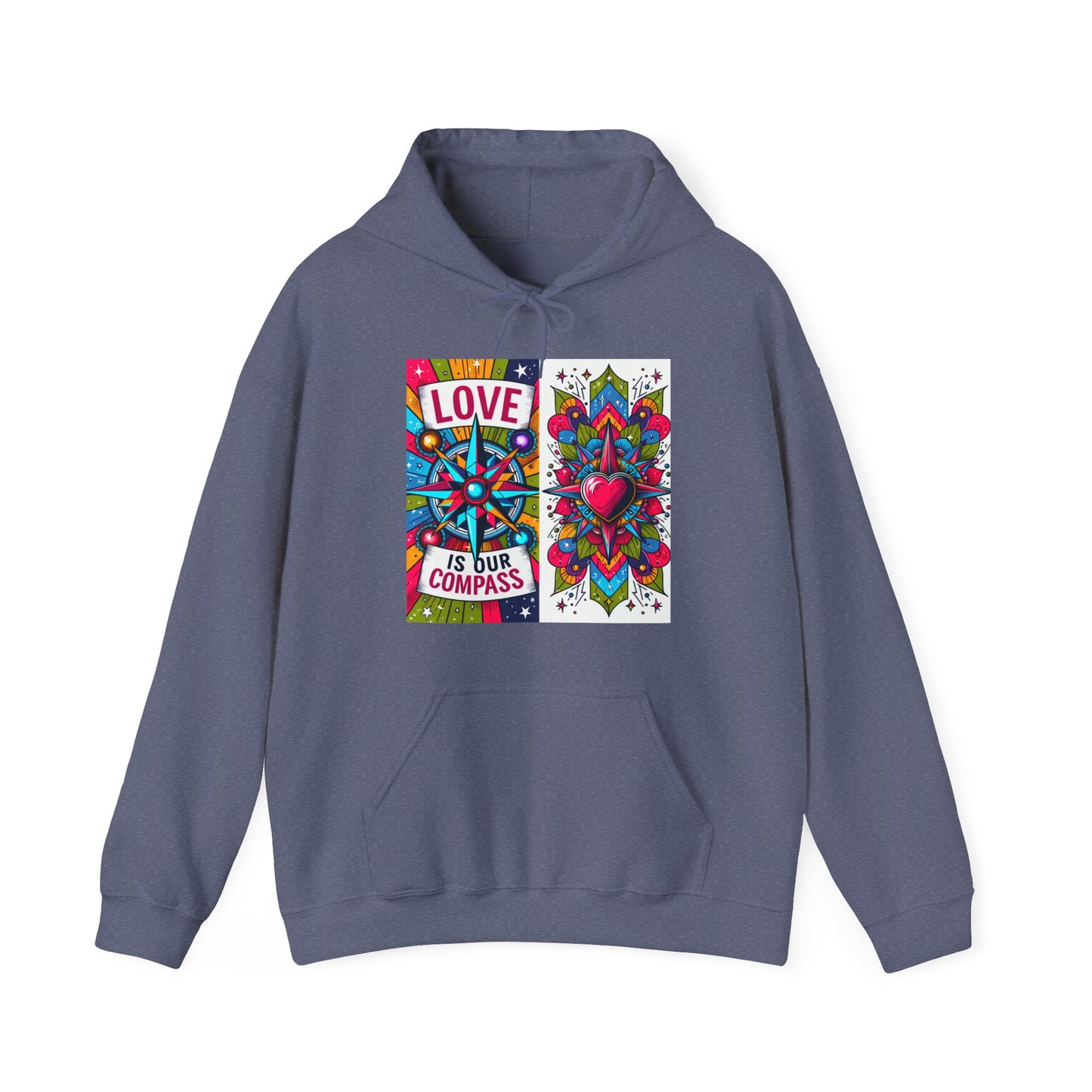 🧭❤️Love Is Our Compass Hoodie – Heart-Led Comfort for Every Journey