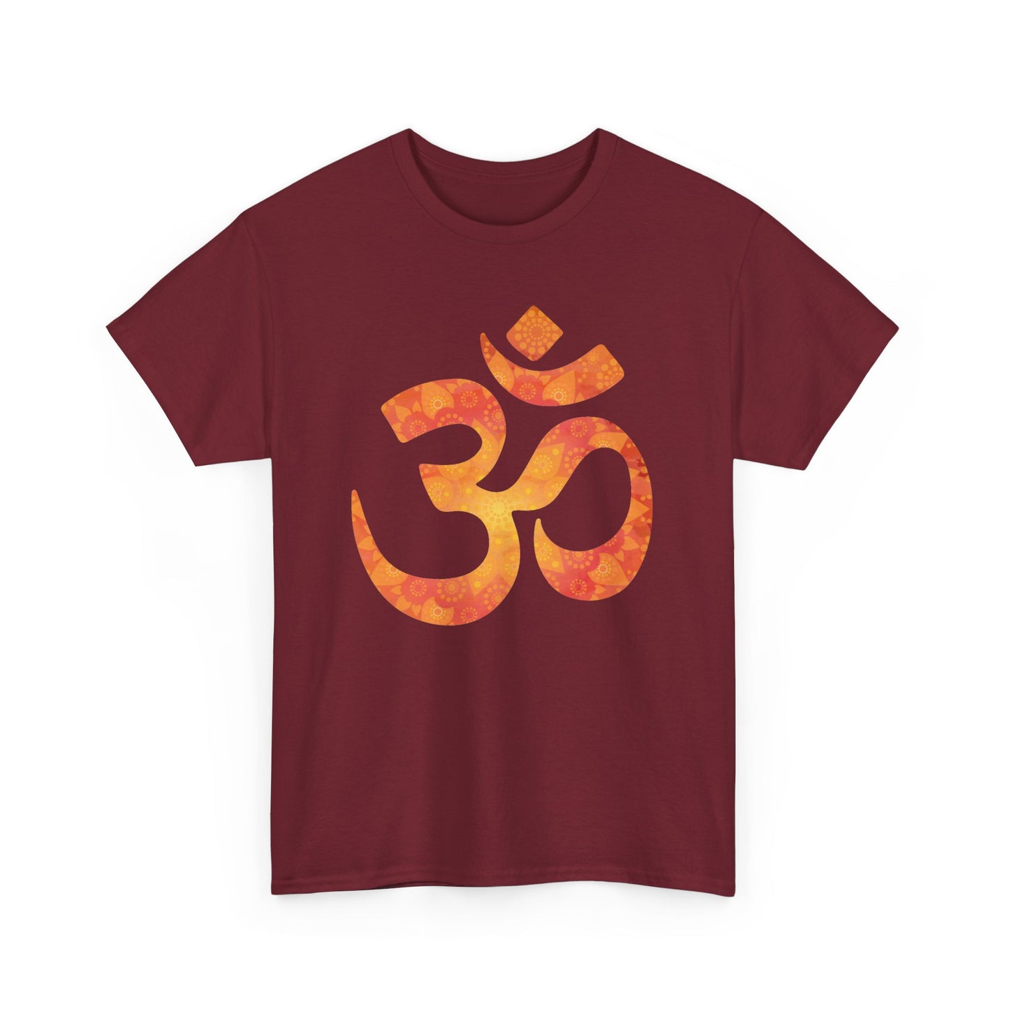 🕉️Sacred Om Mandala Heavy Cotton Tee - Radiate Inner Harmony