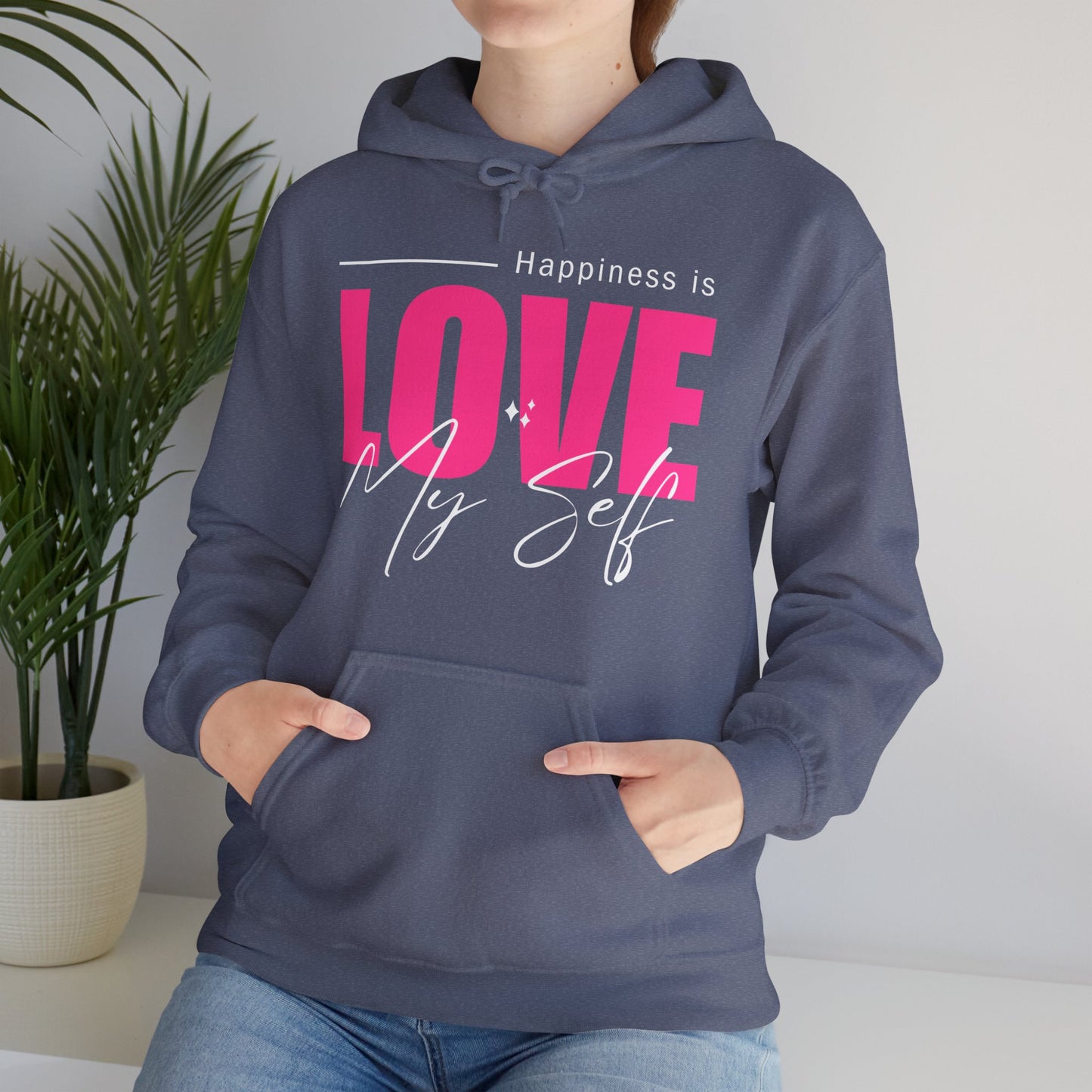 💛🌸Happiness Is Love Myself Hoodie - Wear Your Self-Love Out Loud