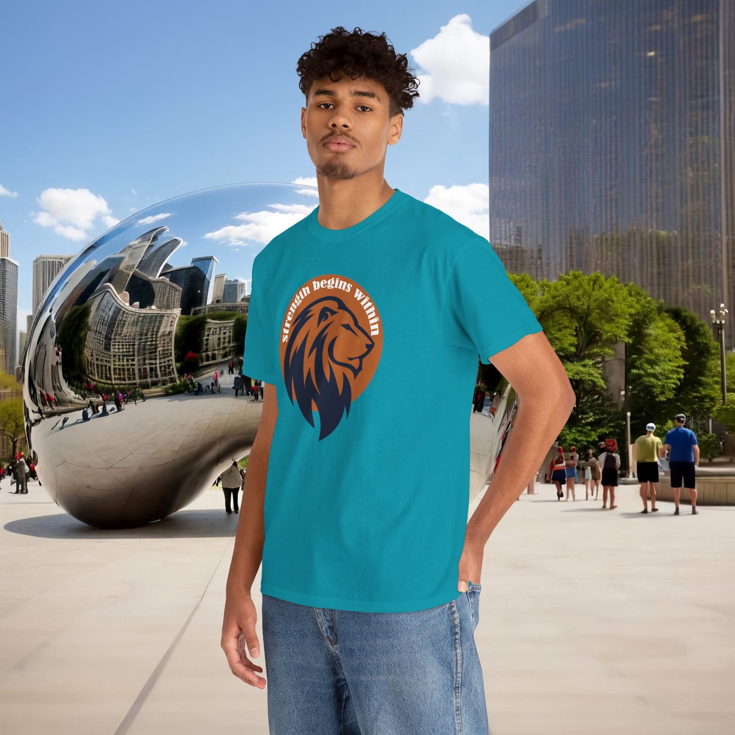 🔥🦁 “Strength Begins Within” — Menaste Lion Sigil Tee