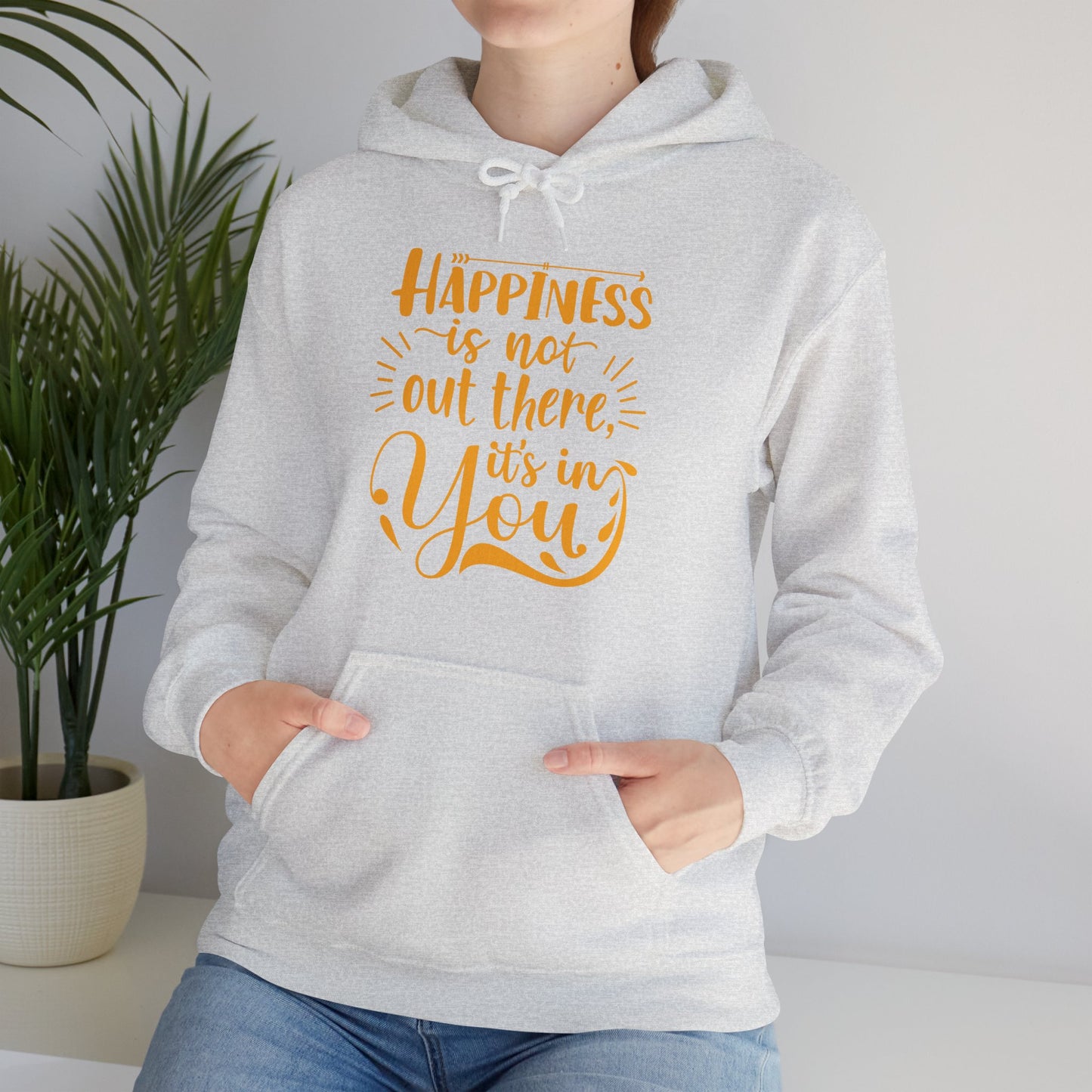 Happiness Is Within Hoodie – Mindful Comfort & Inner Joy🌿🌞✨