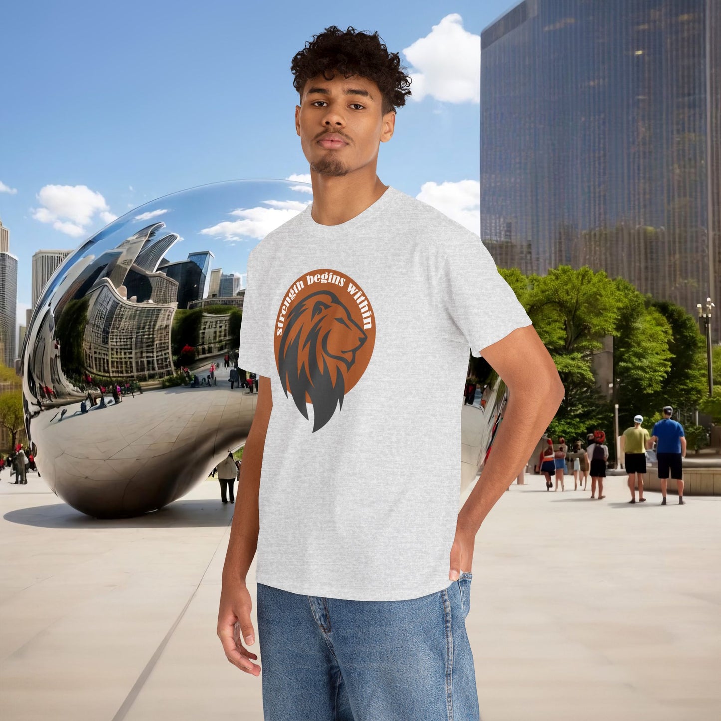 🔥🦁 “Strength Begins Within” — Menaste Lion Sigil Tee