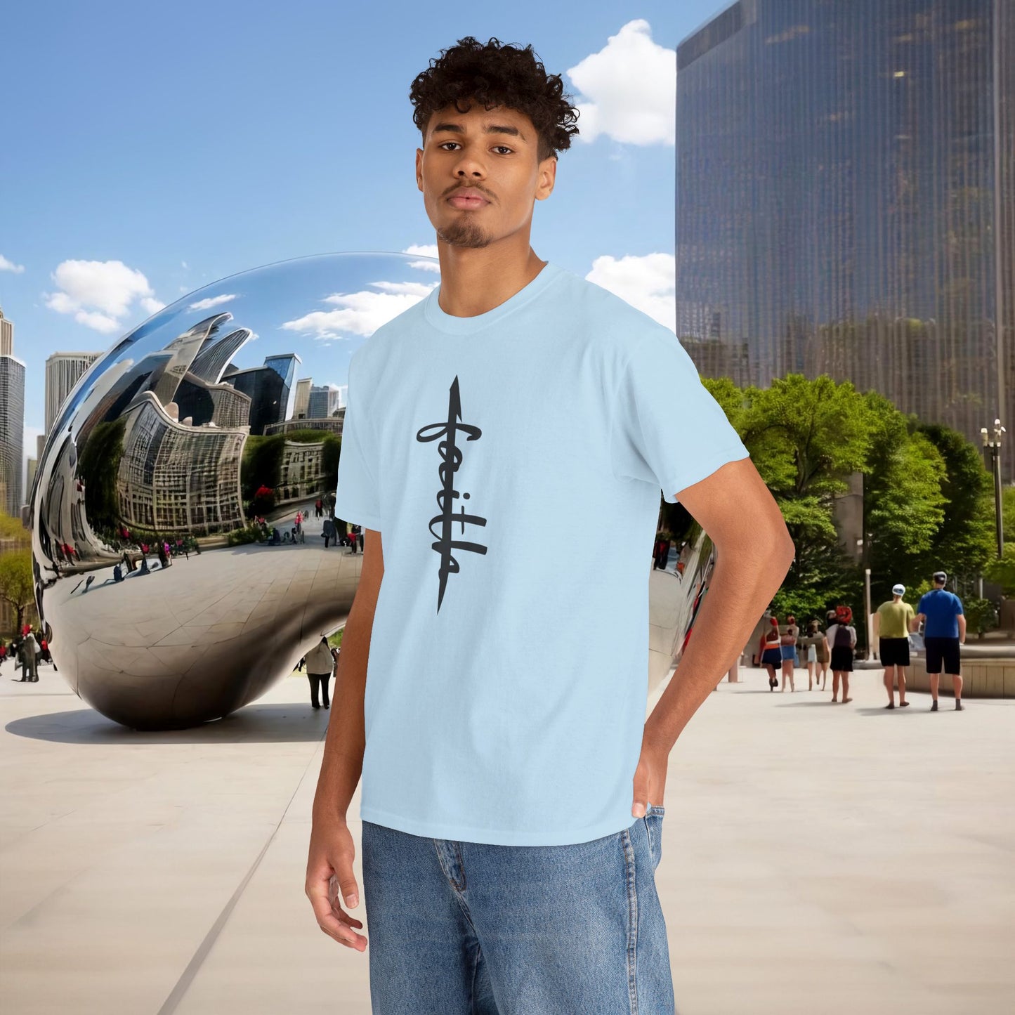 ALIF — stand in "FAITH” — Menaste Sacred T-Shirt