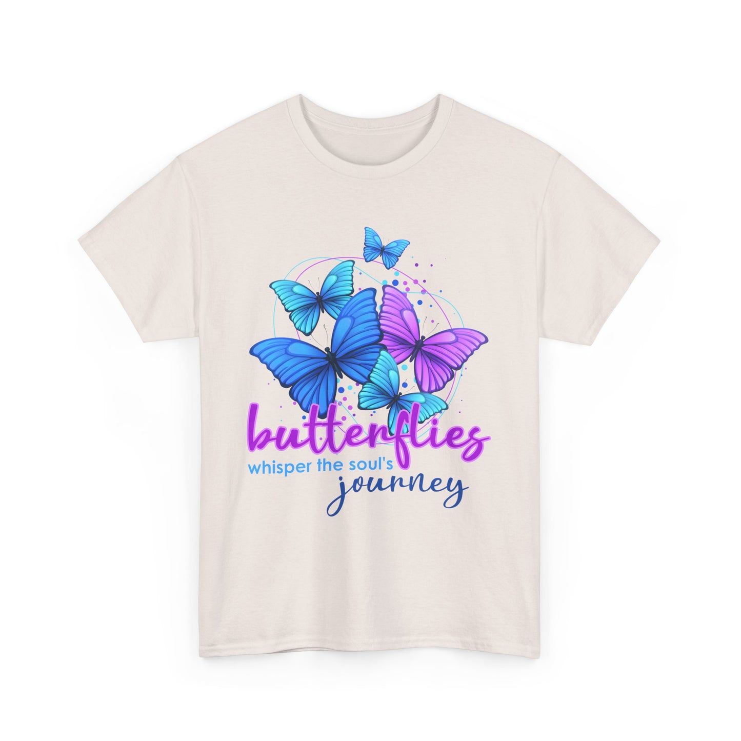 🦋Whisperflight Heavy Cotton Tee - Guided by Grace, Carried by Wings