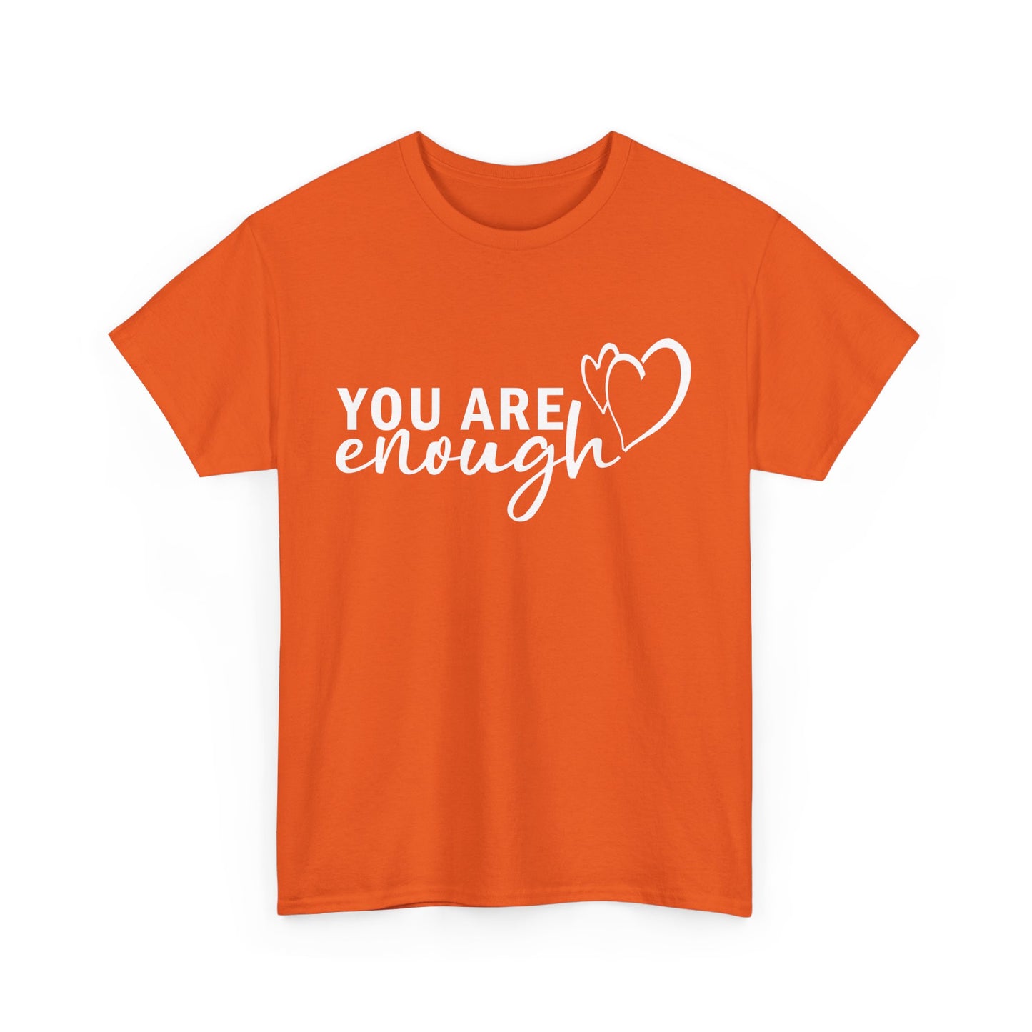 💖"You Are Enough" Heavy Cotton Tee - A Heartfelt Reminder