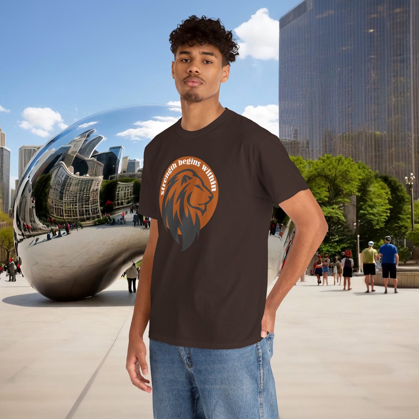 🔥🦁 “Strength Begins Within” — Menaste Lion Sigil Tee