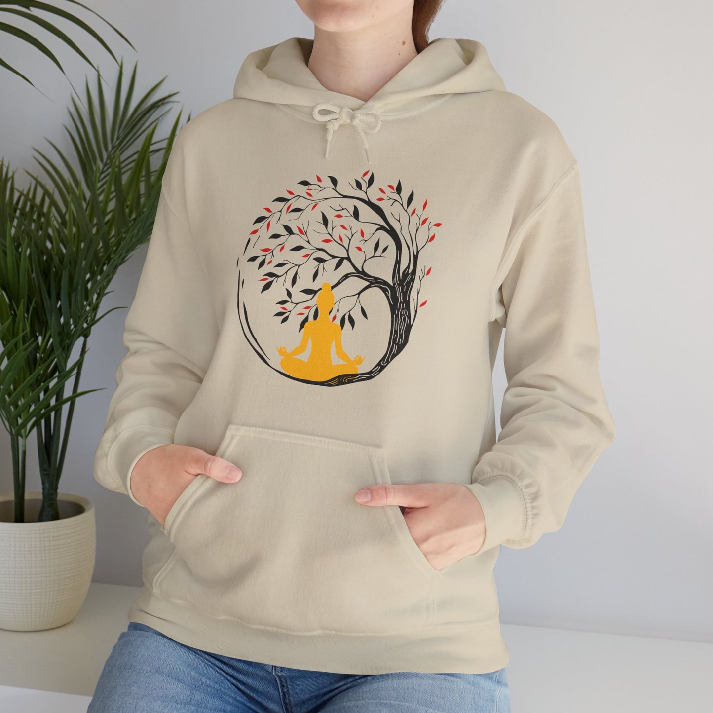 🌳Sacred Roots Hoodie – Grounding, Growth & Inner Stillness🌙✨🕊️