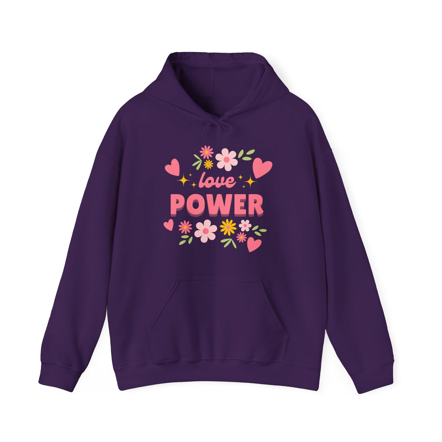 Love Power Hoodie – Blossoms of Strength & Heart🌸✨