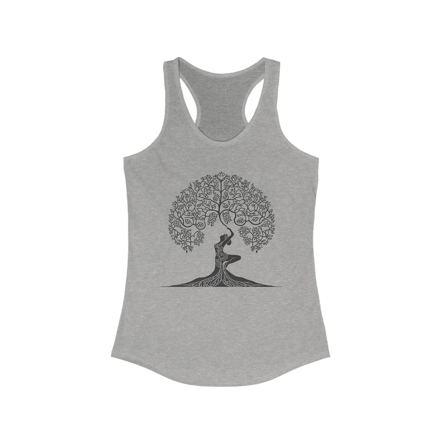 “Goddess Roots” Racerback Tank – Strength, Nature & Feminine Power