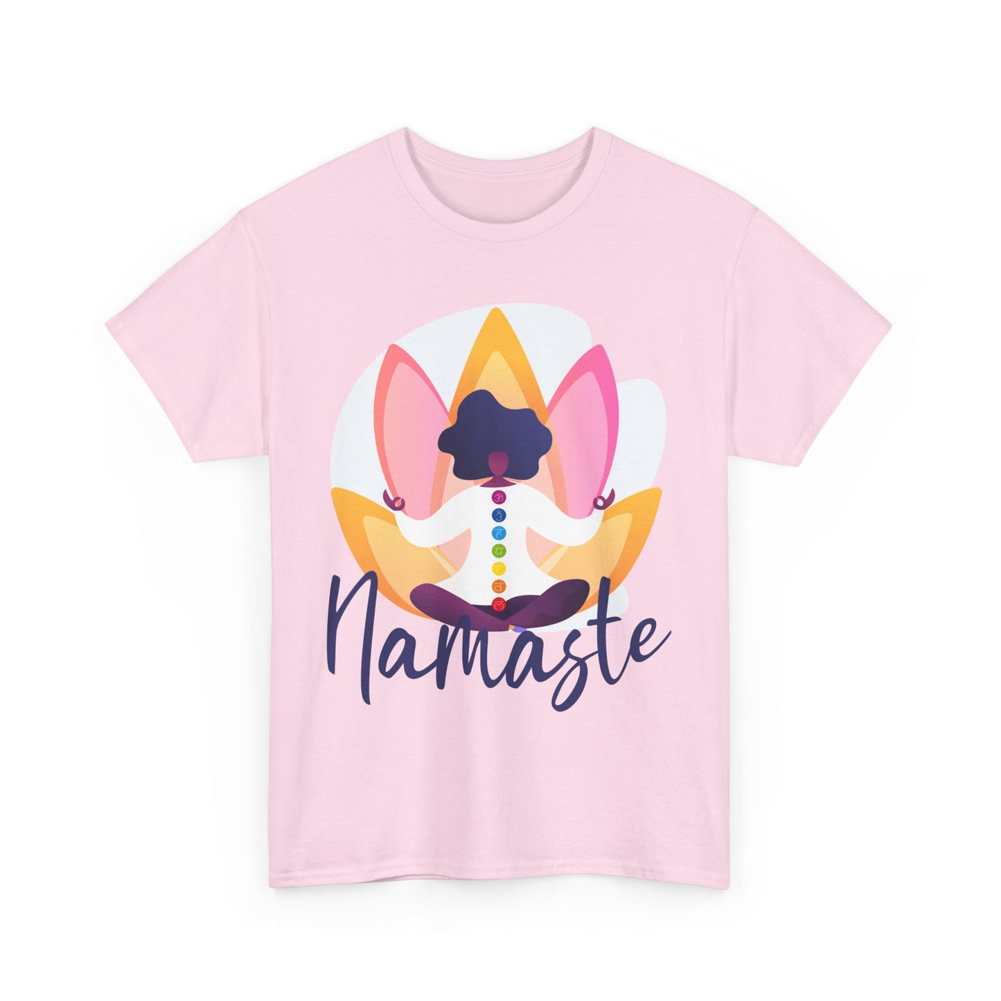 Namaste: The Goddess Chakra Heavy Cotton Tee - Radiate Inner Light