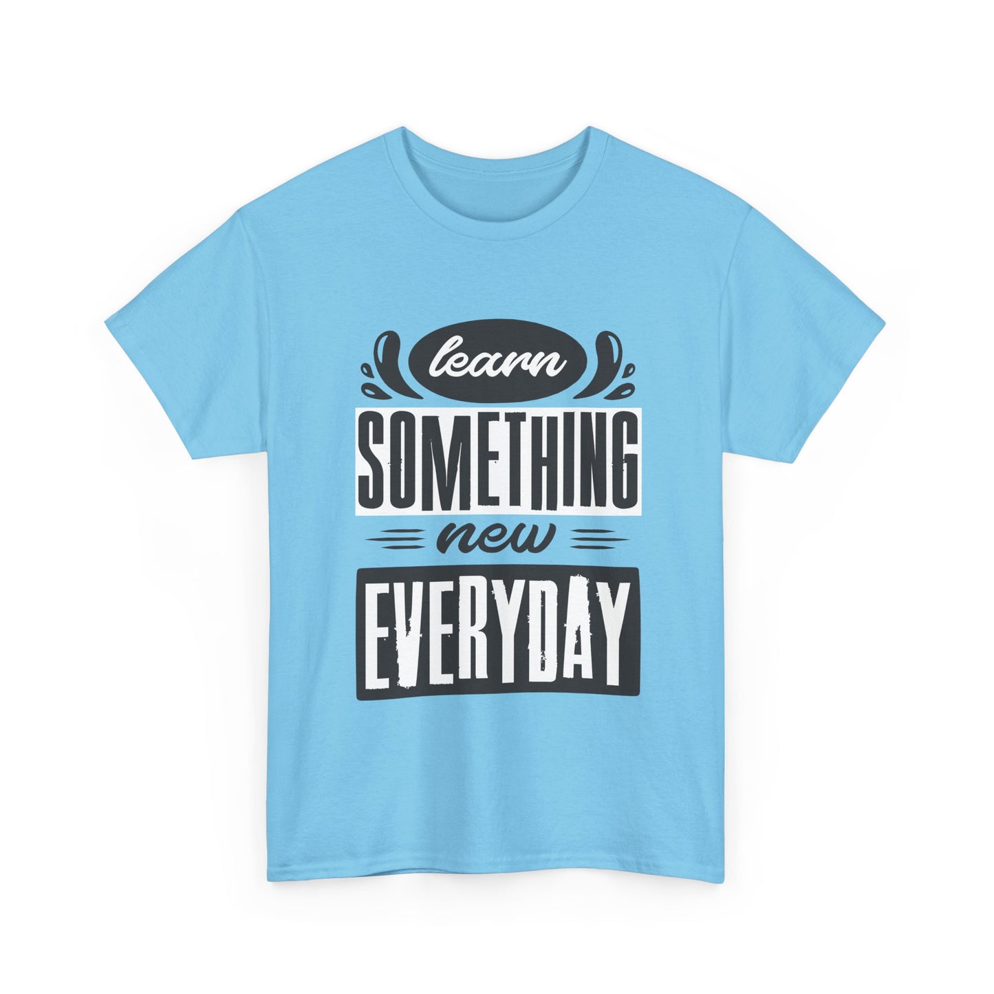 📘"Everyday Wisdom" Heavy Cotton Tee - Grow Through What You Learn