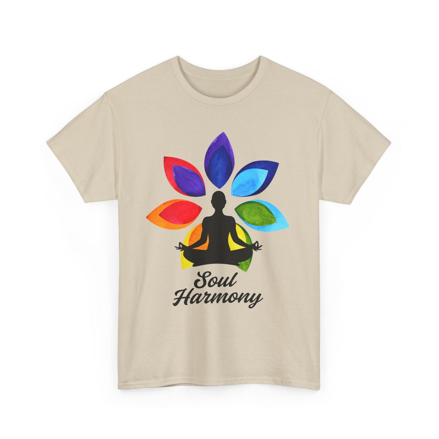 Soul Harmony Chakra Heavy Cotton Tee - Embrace Inner Peace in Style