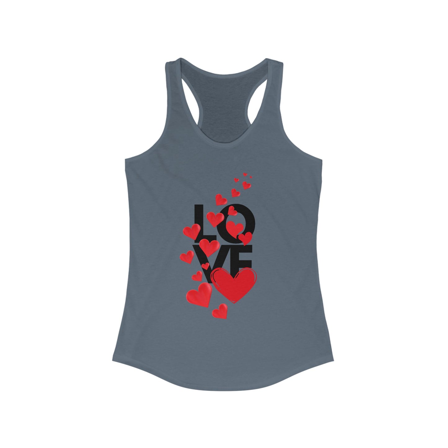 "LOVE & Hearts" Racerback Tank – Radiate Warmth, Joy, and Effortless Style