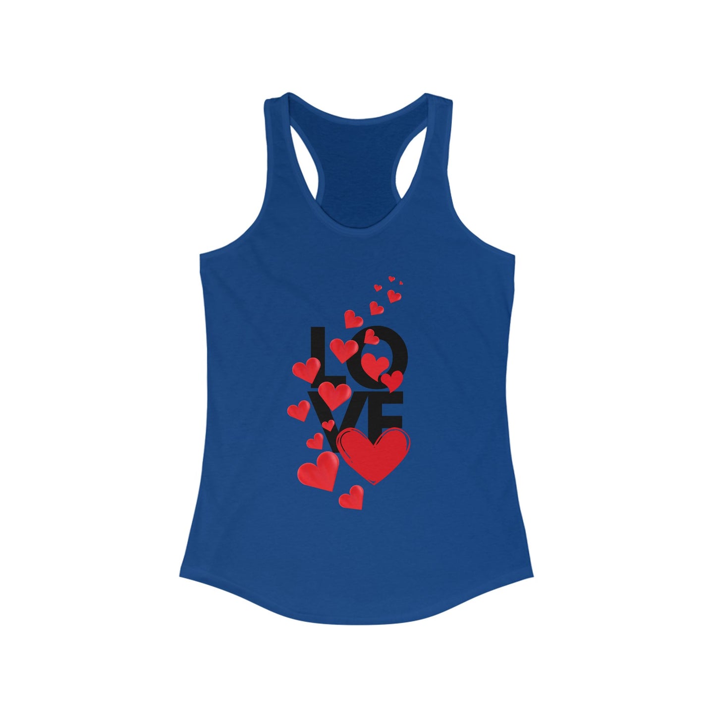 "LOVE & Hearts" Racerback Tank – Radiate Warmth, Joy, and Effortless Style