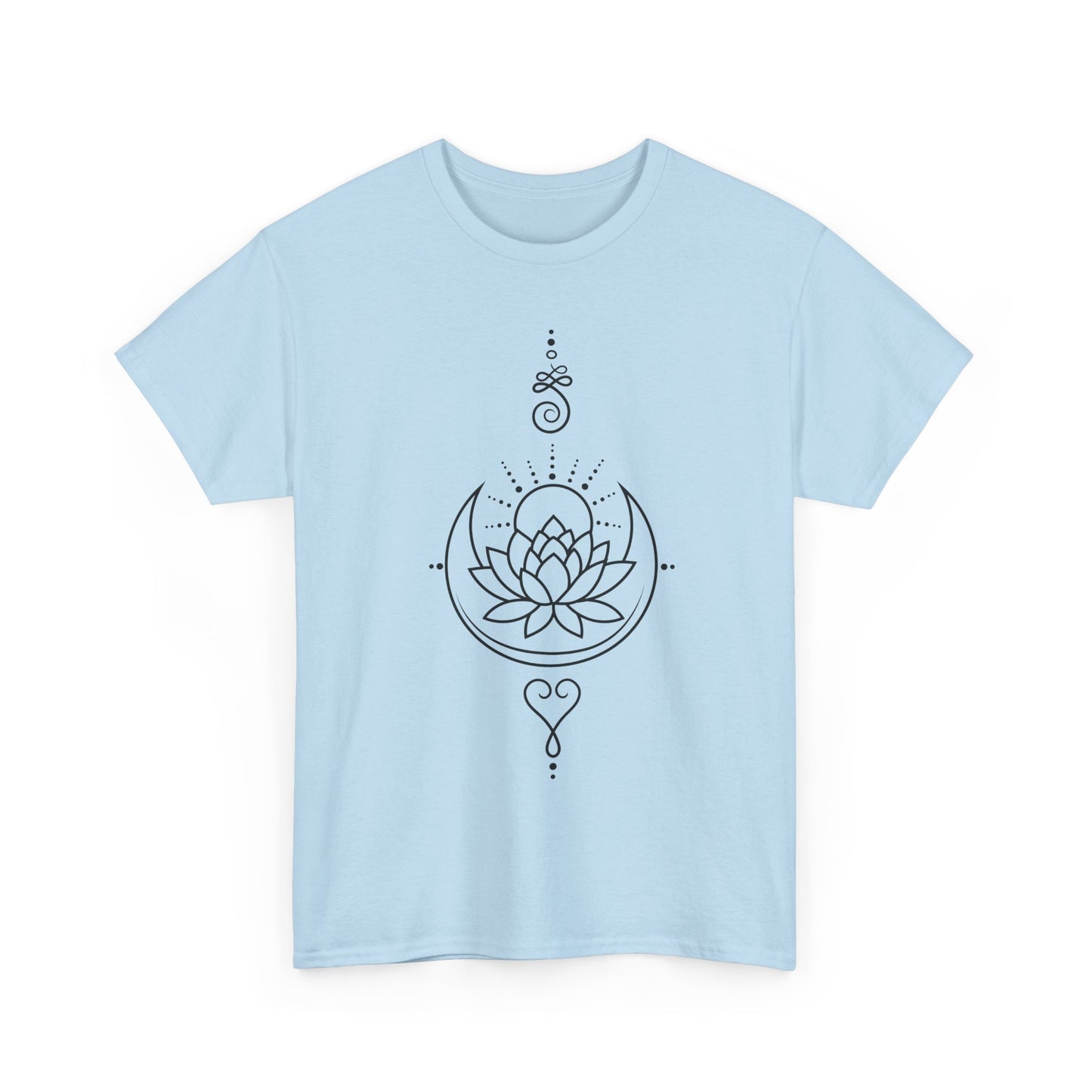 🌙Lotus Dawn Heavy Cotton Tee - Awaken to Possibility