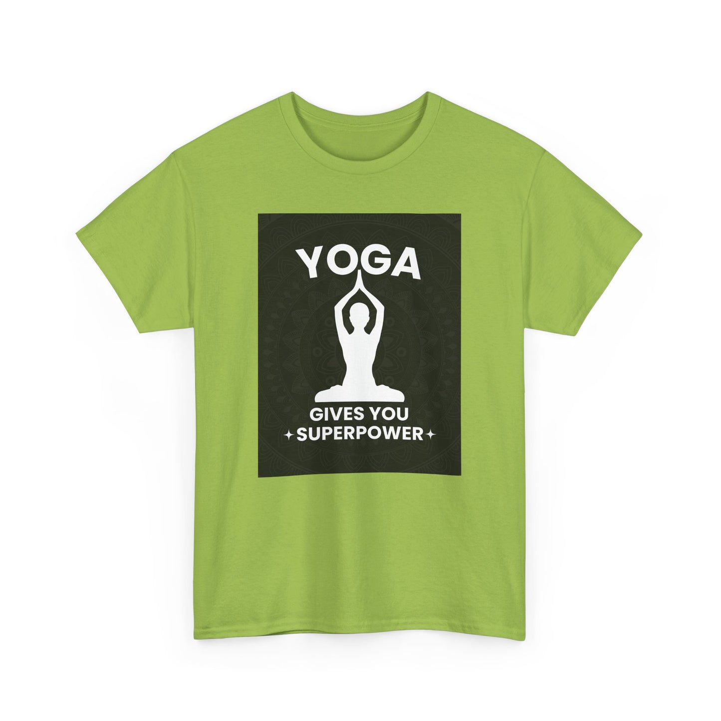 Yoga Gives You Power Heavy Cotton Tee - Strength in Stillness