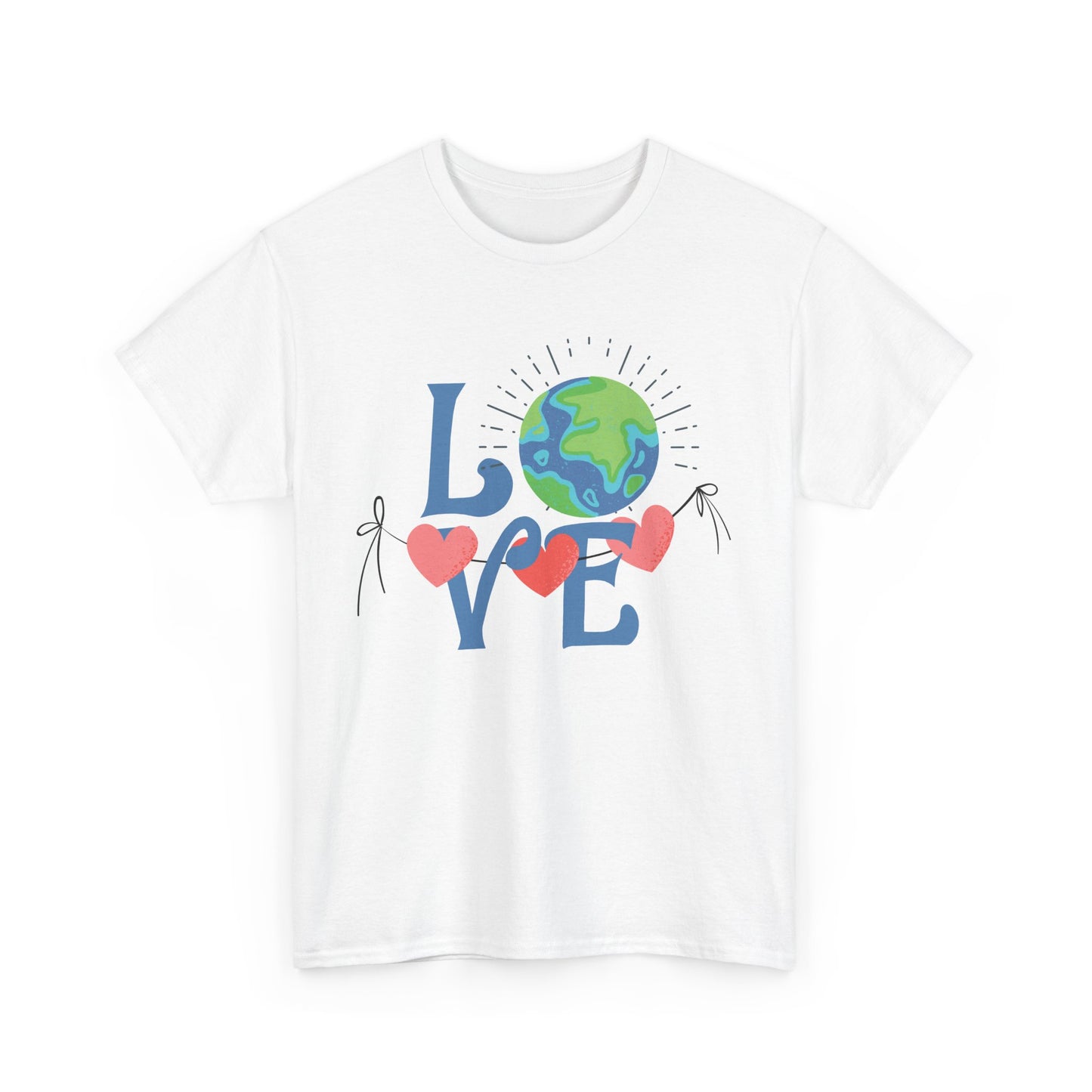 🌍Love the Earth Heavy Cotton Tee - Share the Warmth of the World