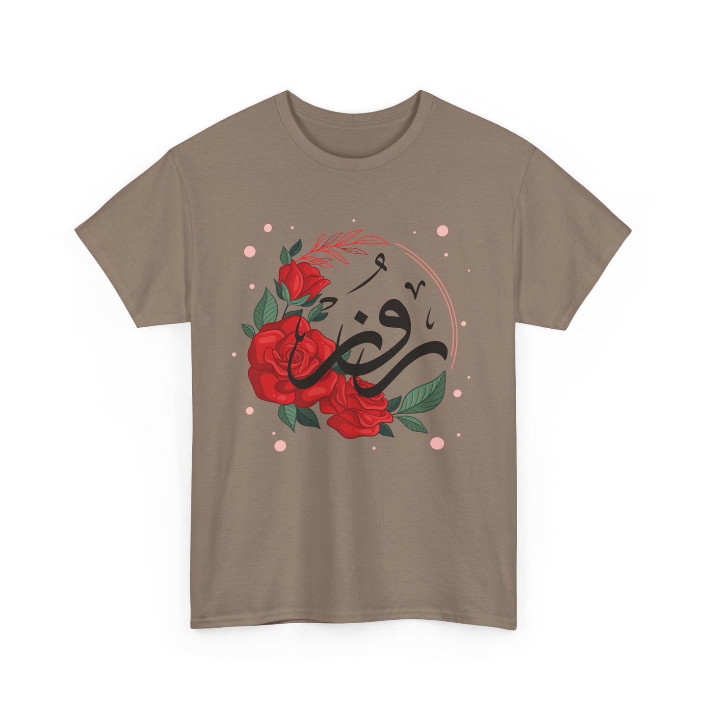 🌹"Rose Reverence" Heavy Cotton Tee - A Floral Vibration of Elegance and Beauty