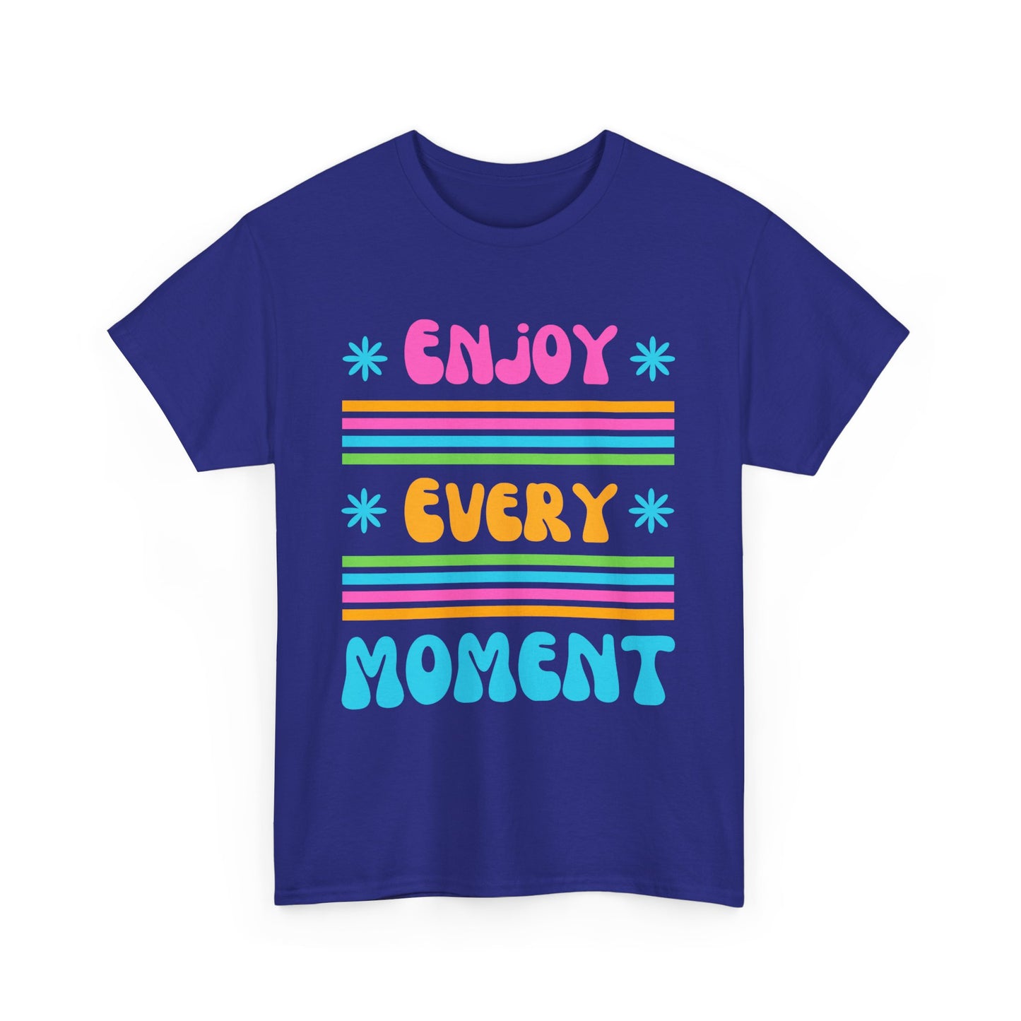 ☀️Joyflow Heavy Cotton Tee - Enjoy Every Moment - A Celebration of Now