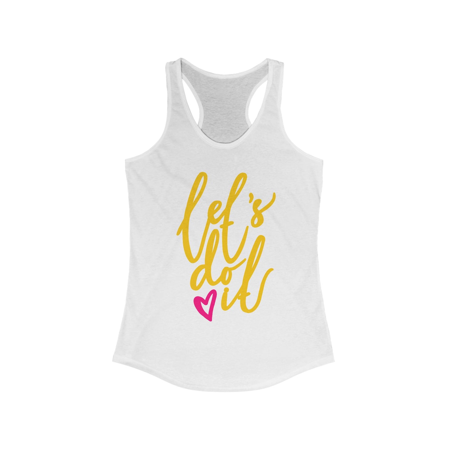 "Let's Do It" - Women's Racerback Tank - Motivation in Motion