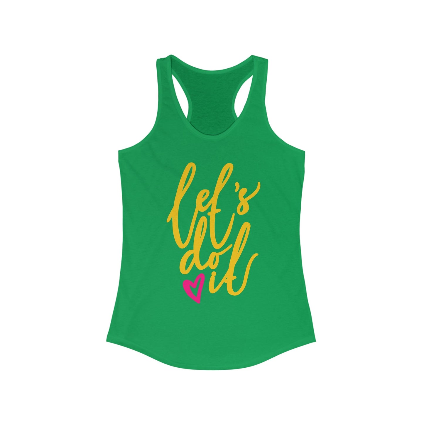 "Let's Do It" - Women's Racerback Tank - Motivation in Motion