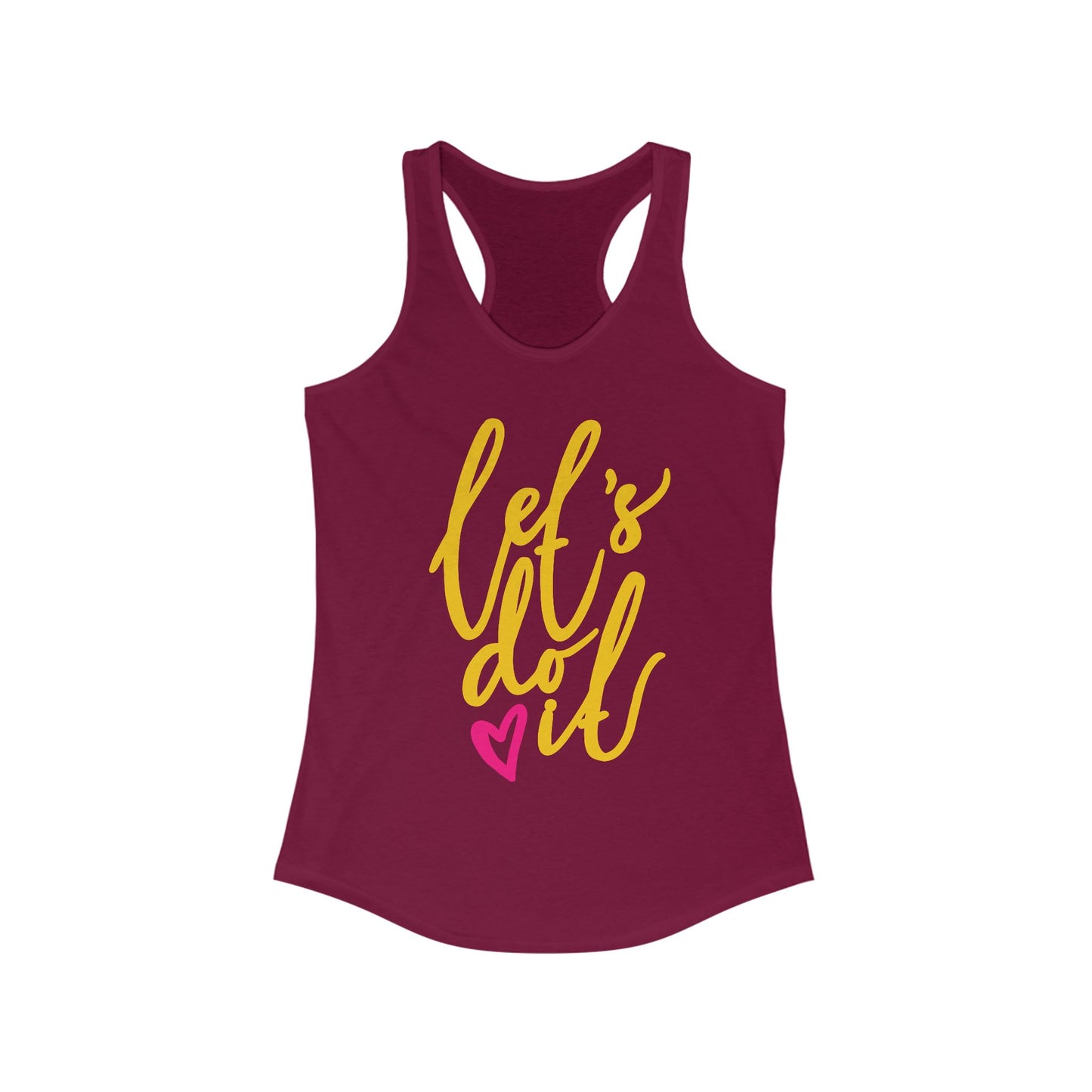 "Let's Do It" - Women's Racerback Tank - Motivation in Motion