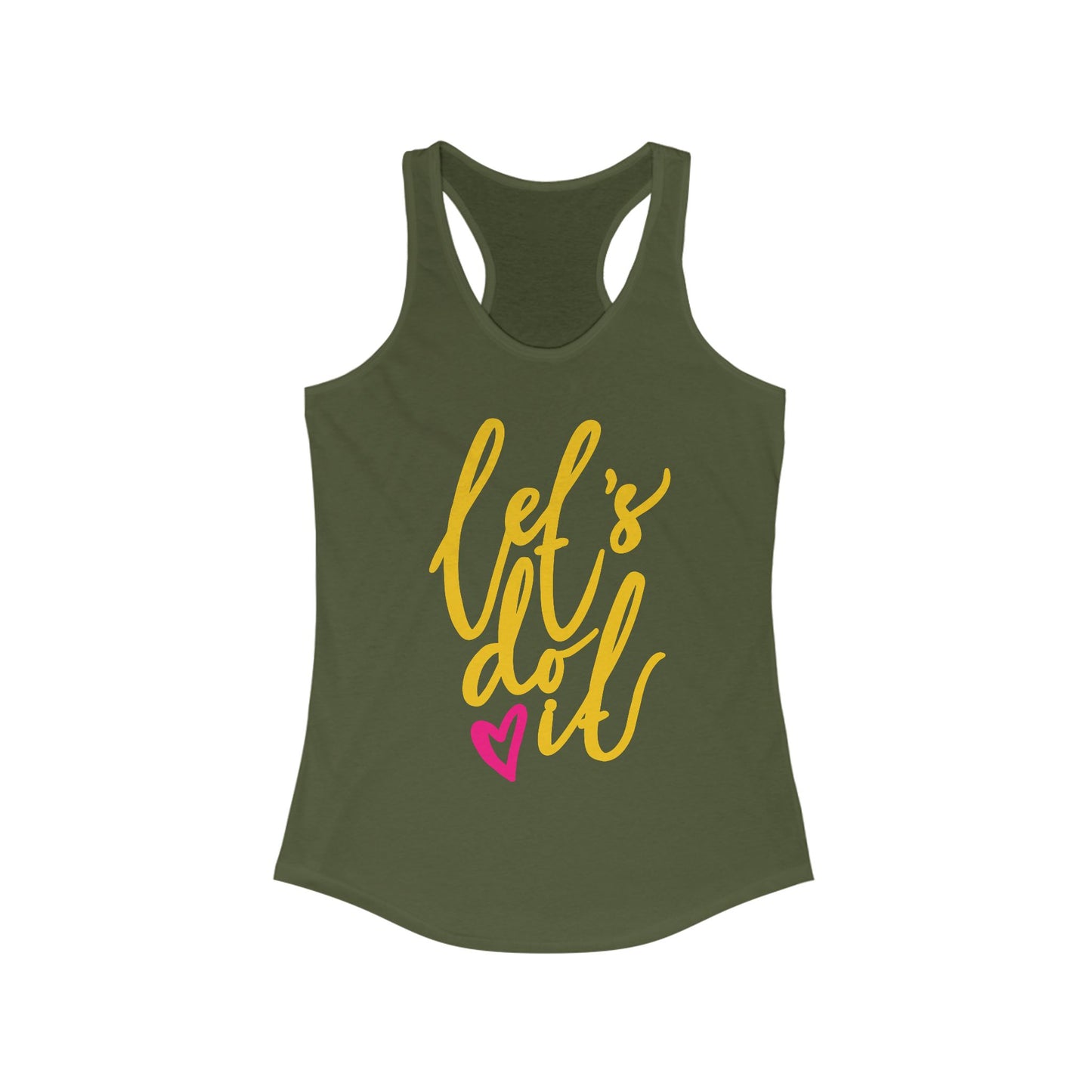 "Let's Do It" - Women's Racerback Tank - Motivation in Motion