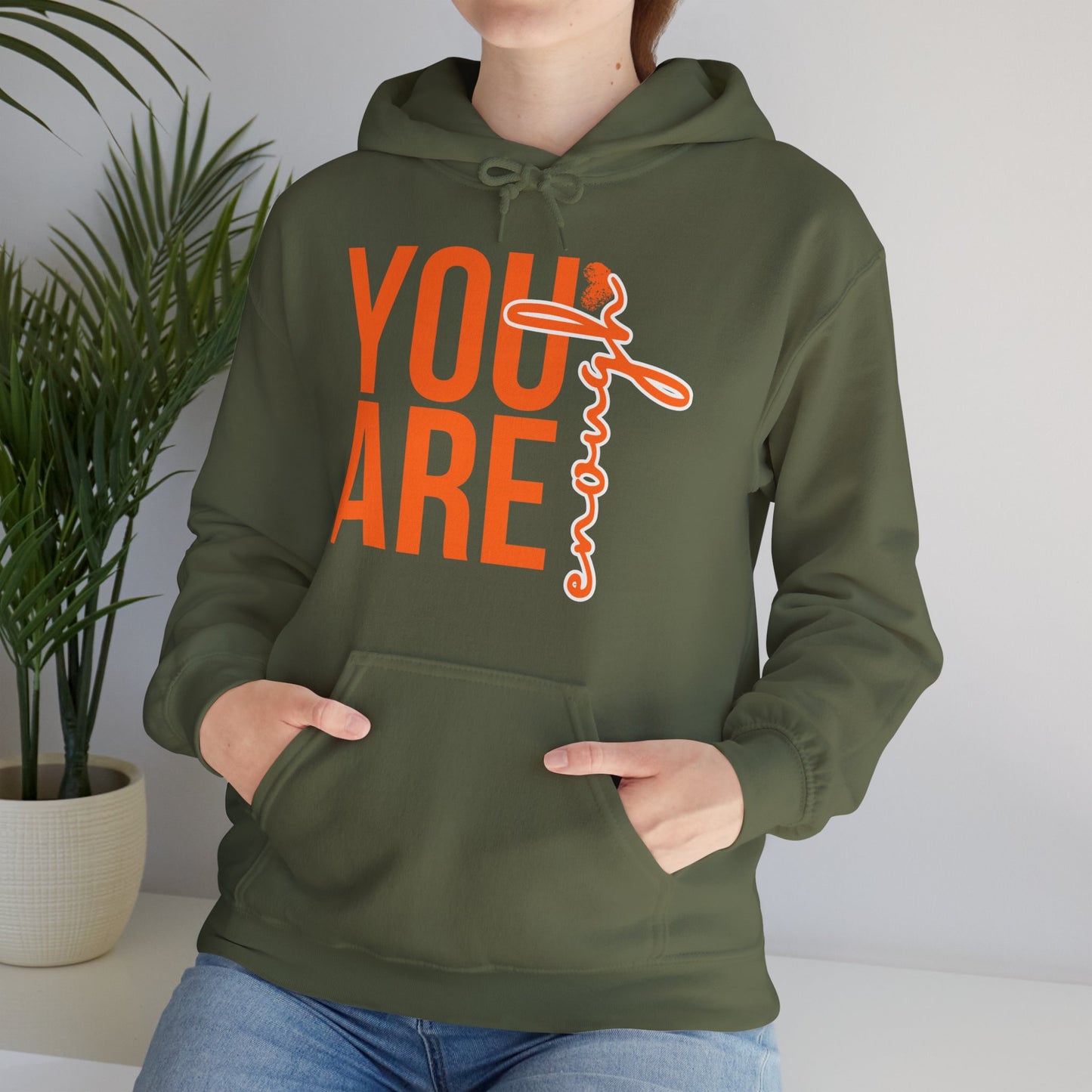 🌸You Are Enough Hoodie – A Soulful Reminder of Worthiness & Inner Light✨