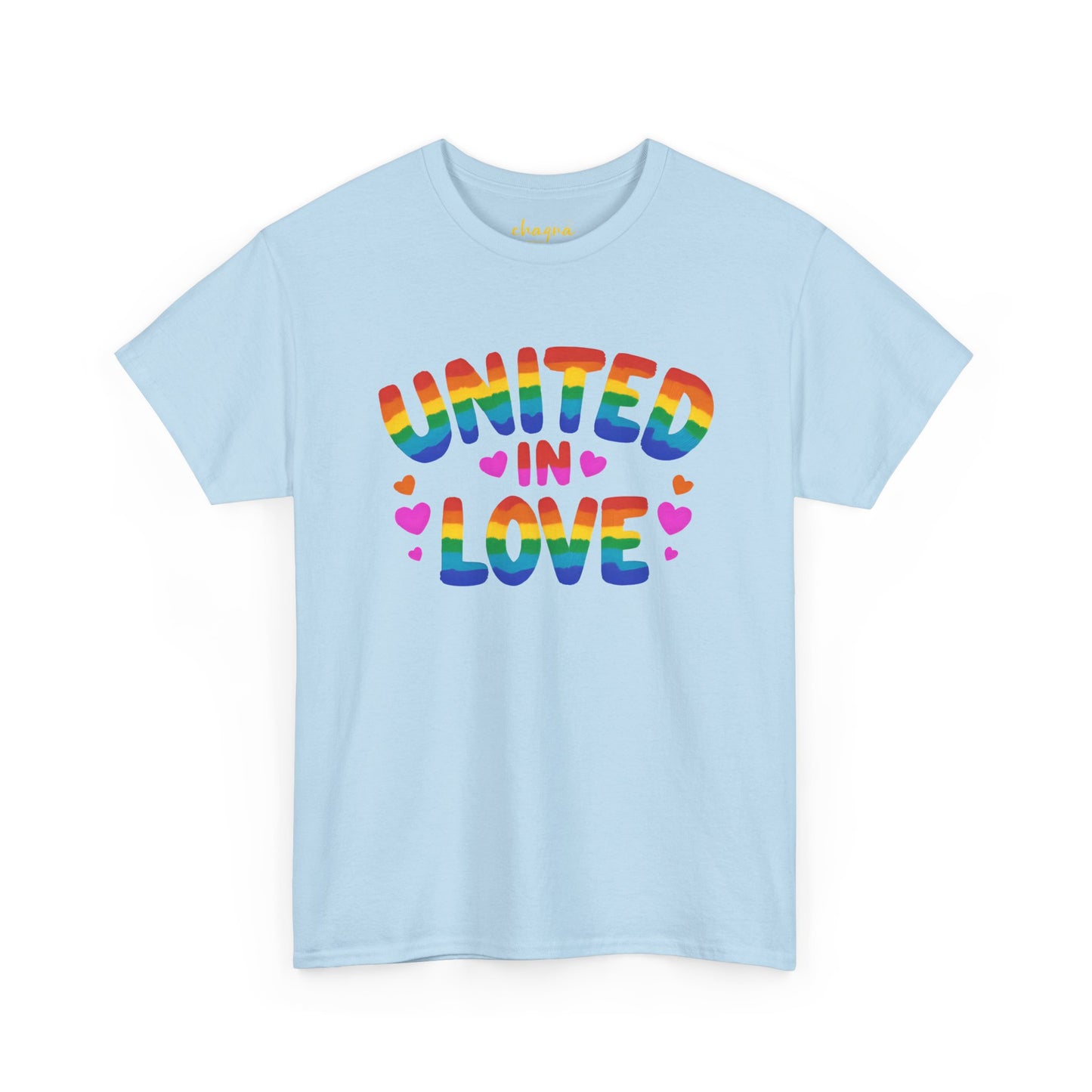 🌈 UNITED IN LOVE — Chaqra Heartwave Tee