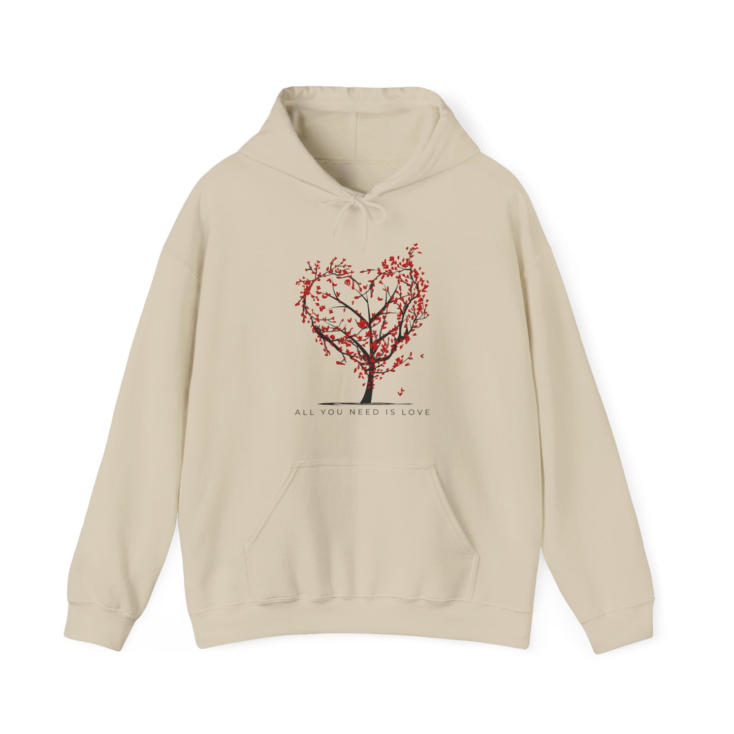 ❤️All You Need Is Love Hoodie – Heartfelt Comfort for Soulful Living🌳