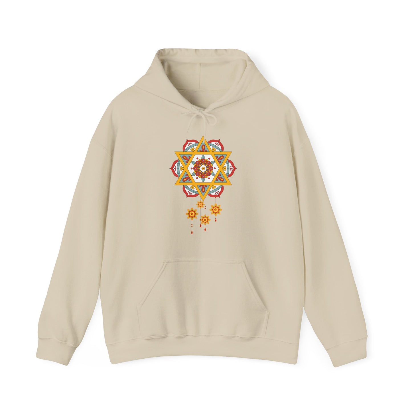 ✨Star Mandala Bloom Hoodie — Celestial Radiance Meets Earthly Grace🌸🌟🌀