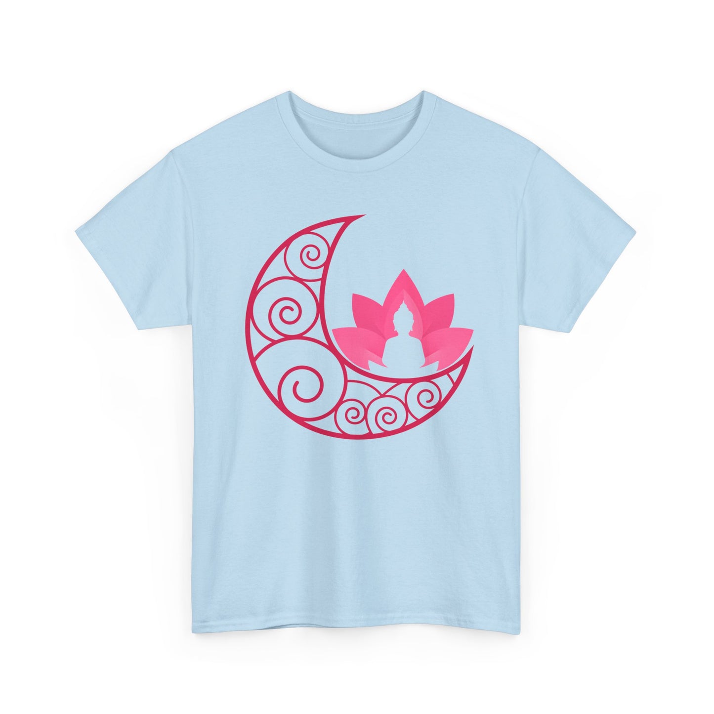 🌙Lunar Stillness Heavy Cotton Tee - Blossom Into Presence