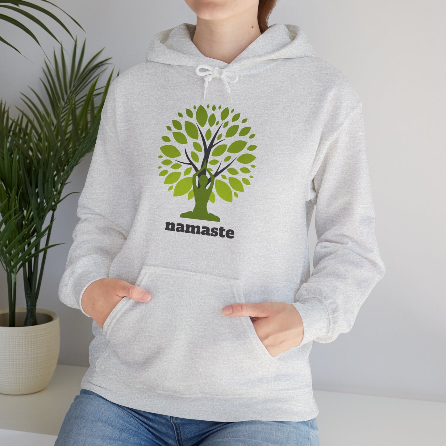 Namaste Roots Hoodie – Grounded in Spirit, Rooted in Earth🌳🙏✨