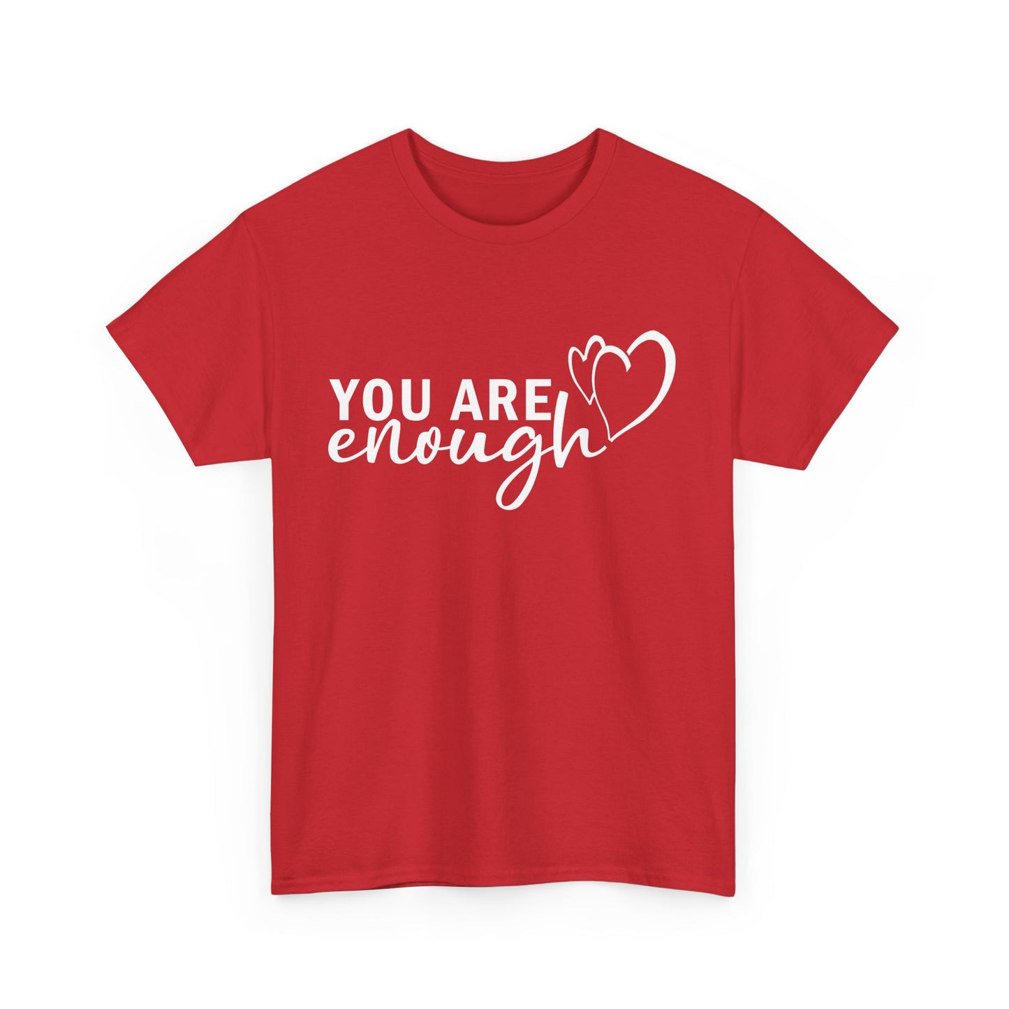 💖"You Are Enough" Heavy Cotton Tee - A Heartfelt Reminder