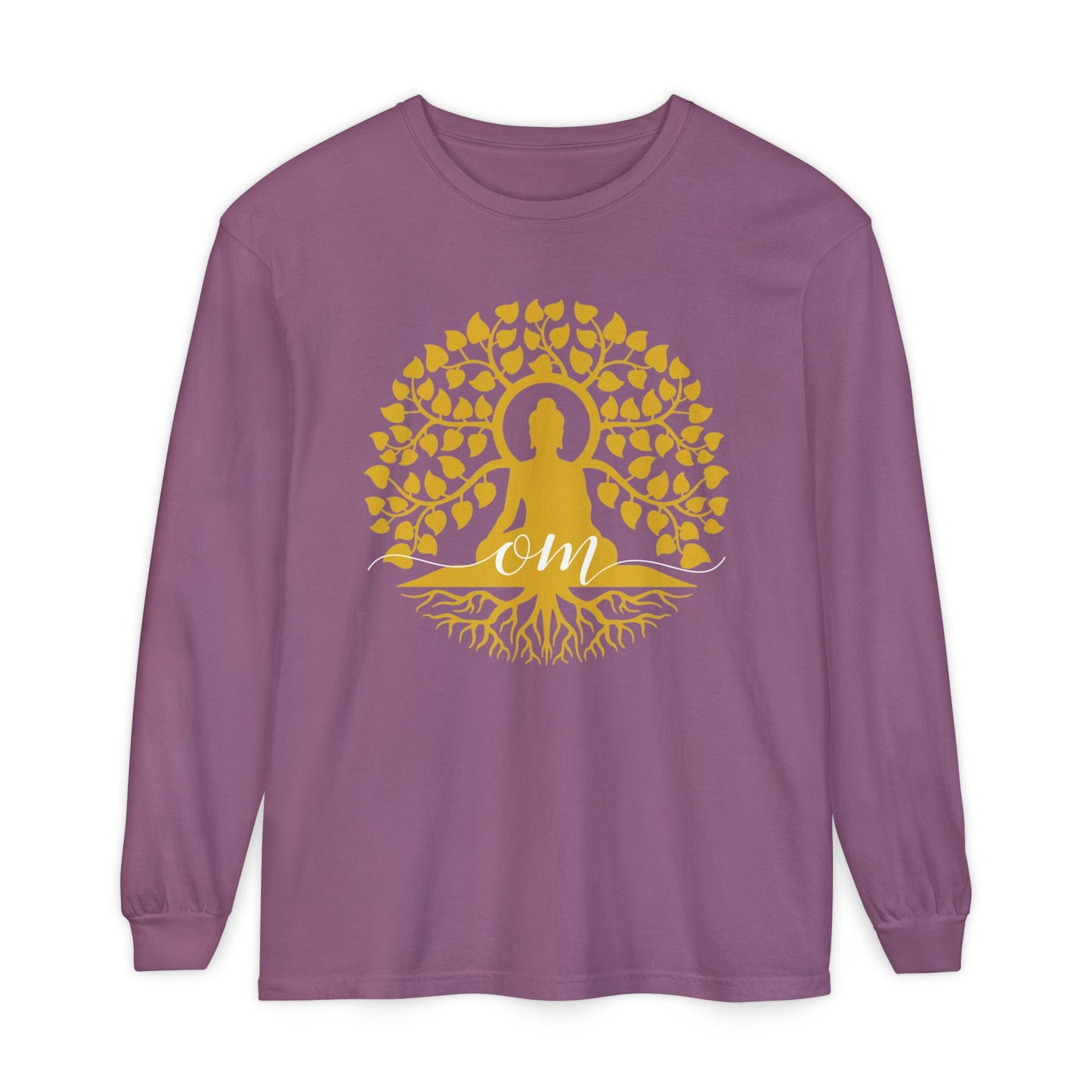 🧘‍♂️Rooted in OM - Buddha Tree Long Sleeve Tee