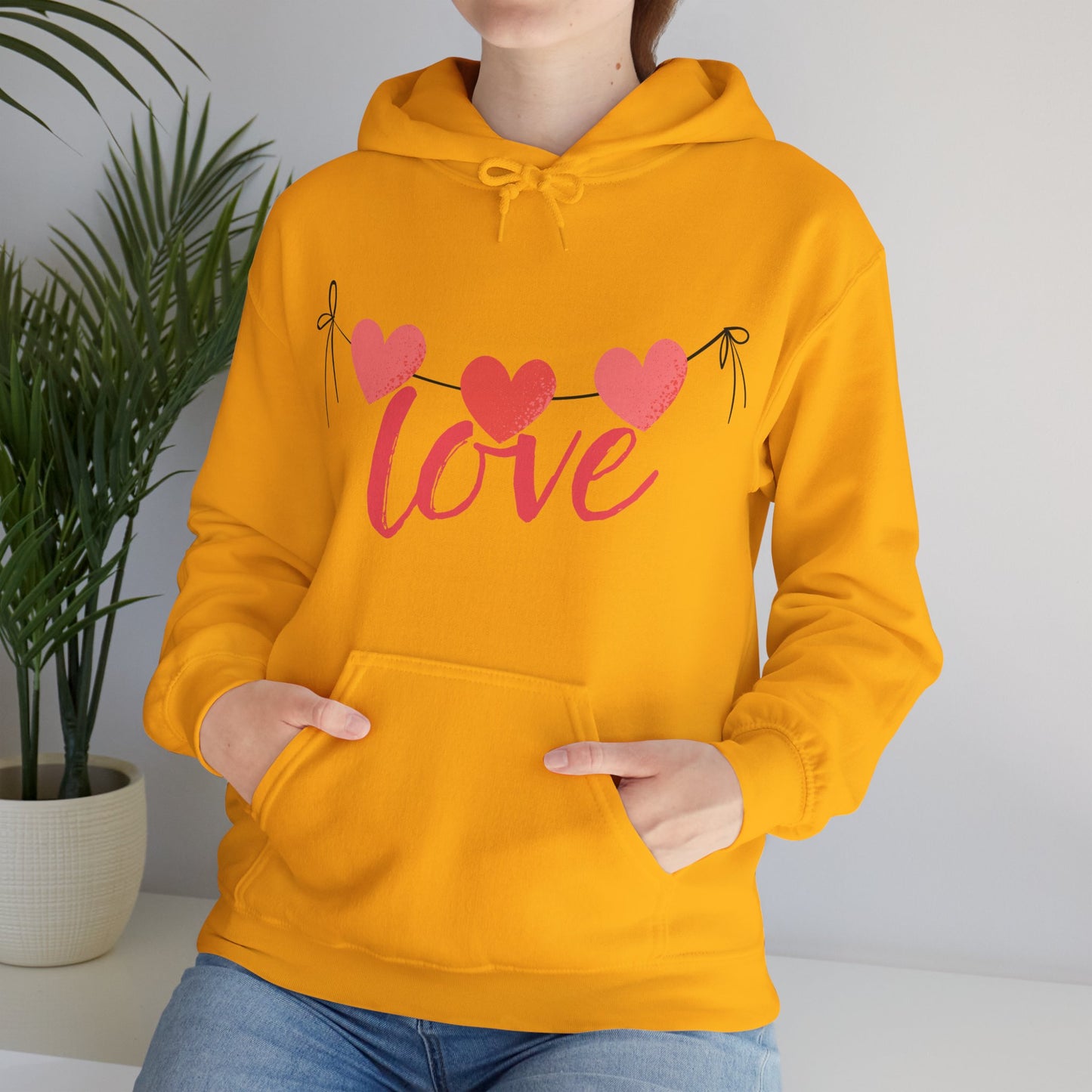 Three hearts, one message - Cozy Hoodie💗💗💗✨