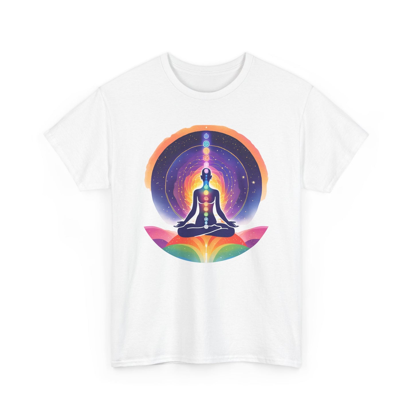 Chakra Universe Heavy Cotton Tee - Awakened Alignment