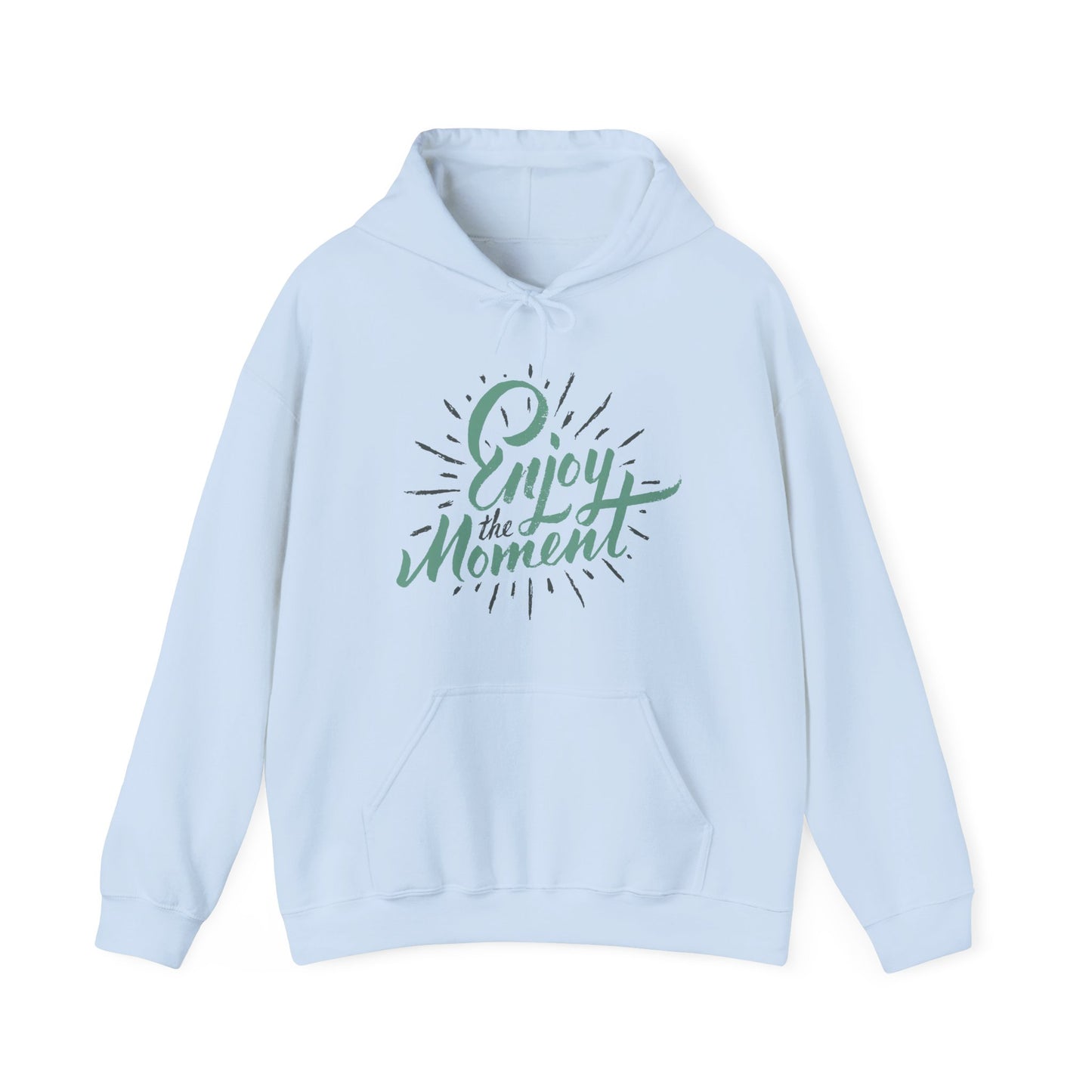 ✨Enjoy the Moment Hoodie – Mindful Living, Spiritual Comfort🌿🕊️✨
