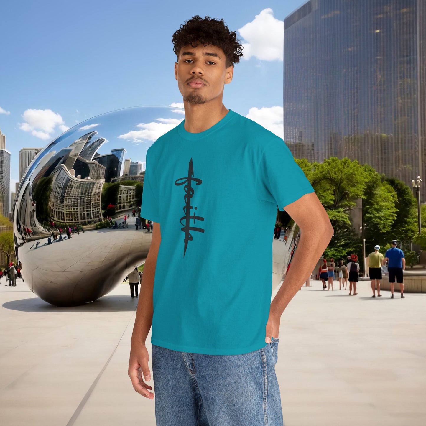 ALIF — stand in "FAITH” — Menaste Sacred T-Shirt