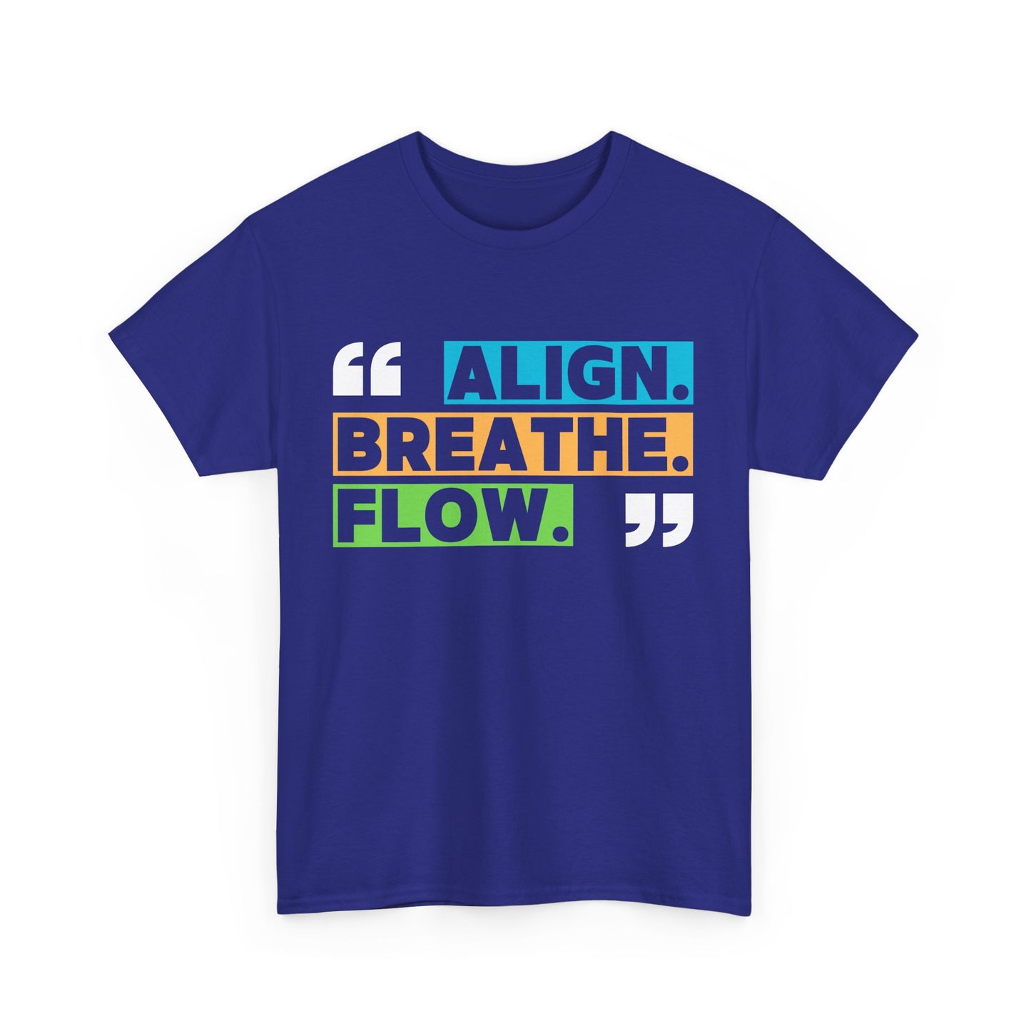 Align • Breathe • Flow - Motivating Vibe Heavy Cotton Tee