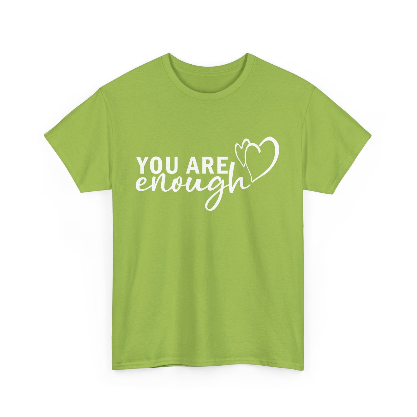 💖"You Are Enough" Heavy Cotton Tee - A Heartfelt Reminder